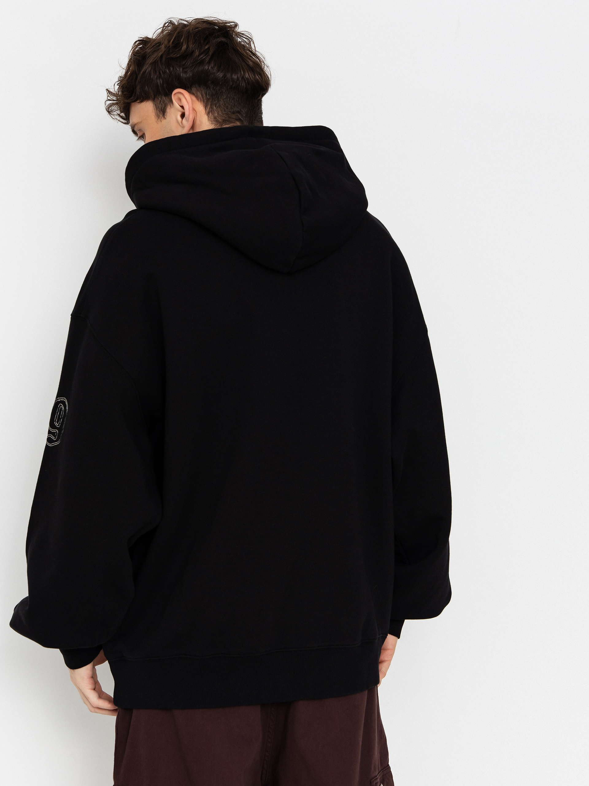 Суитшърт с качулка Carhartt WIP Hackwork HD (black/wall)