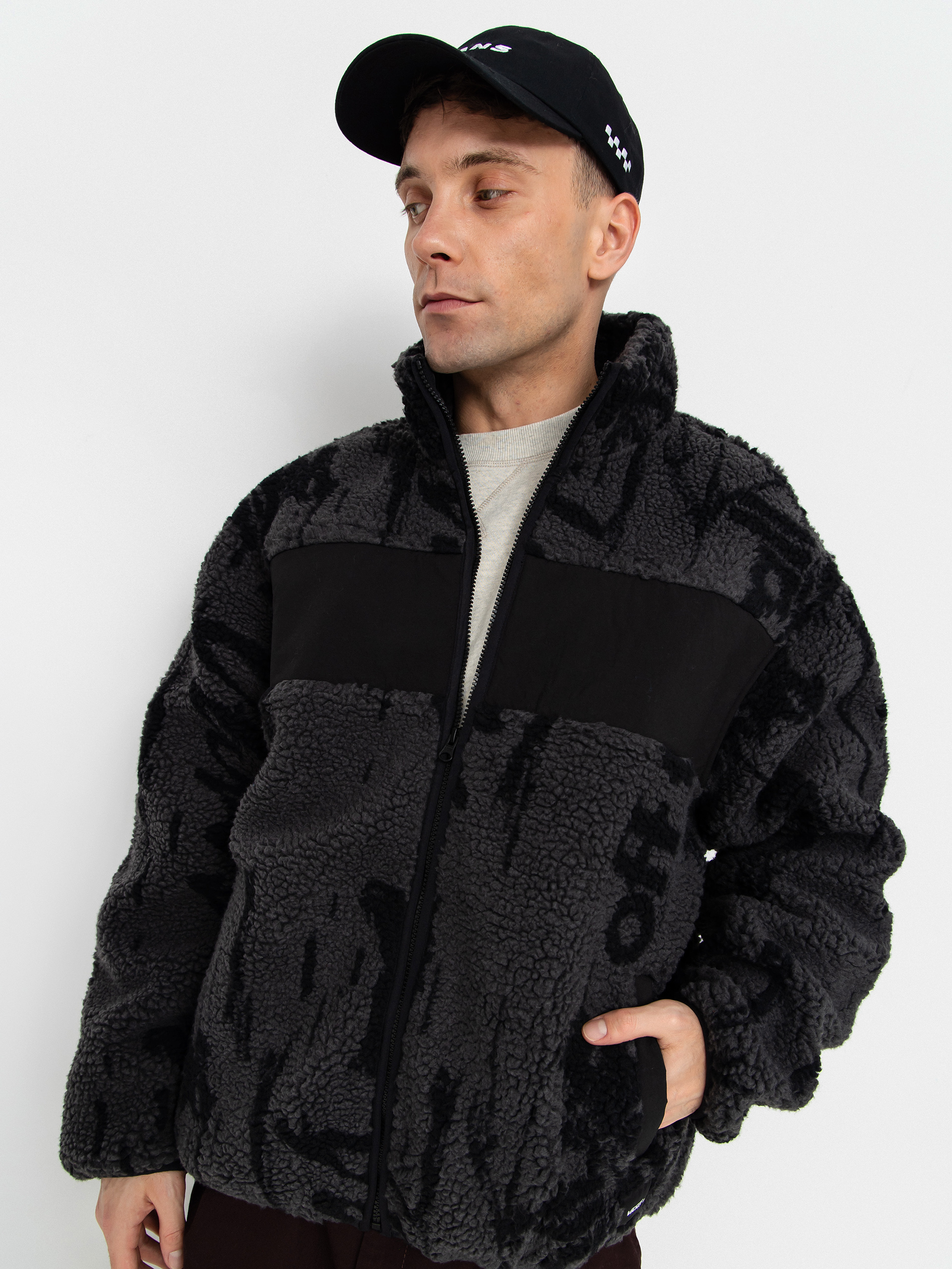 Поларени суитшърт Vans Stiller Sherpa Full Zip