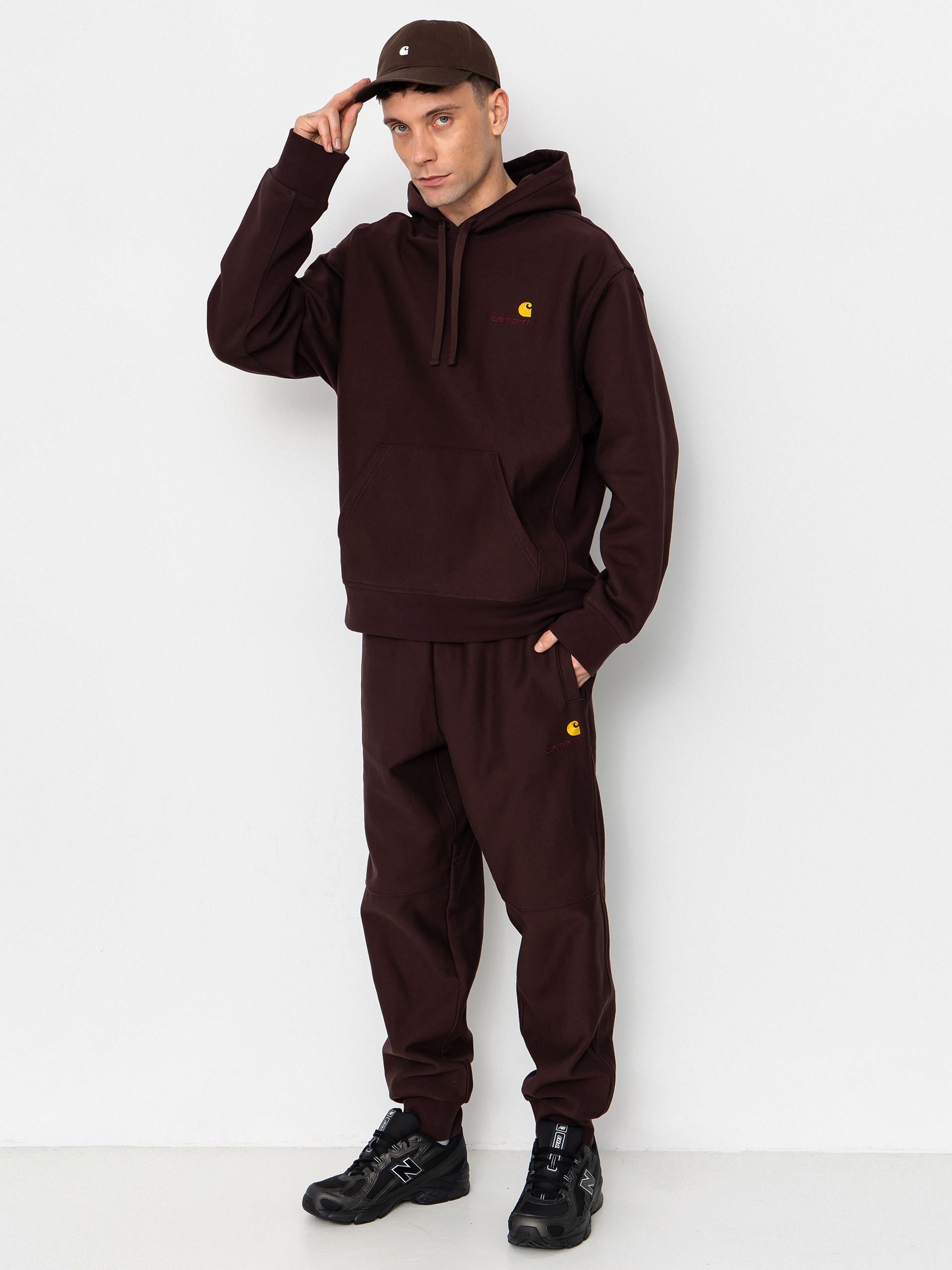 u041fu0430u043du0442u0430u043bu043eu043du0438 Carhartt WIP American Script Jogging (palisander)