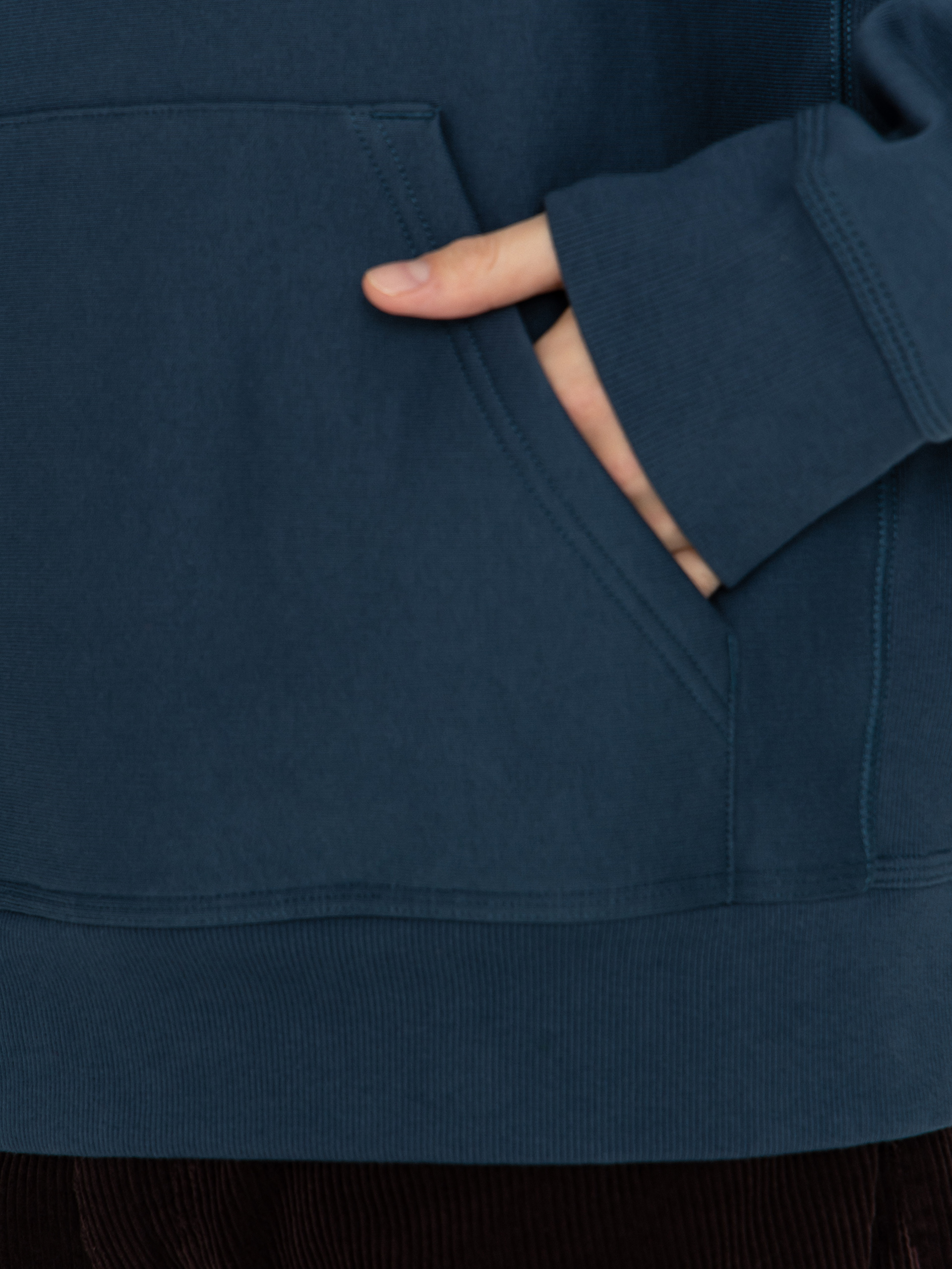 Суитшърт с качулка Carhartt WIP American Script HD (office blue)