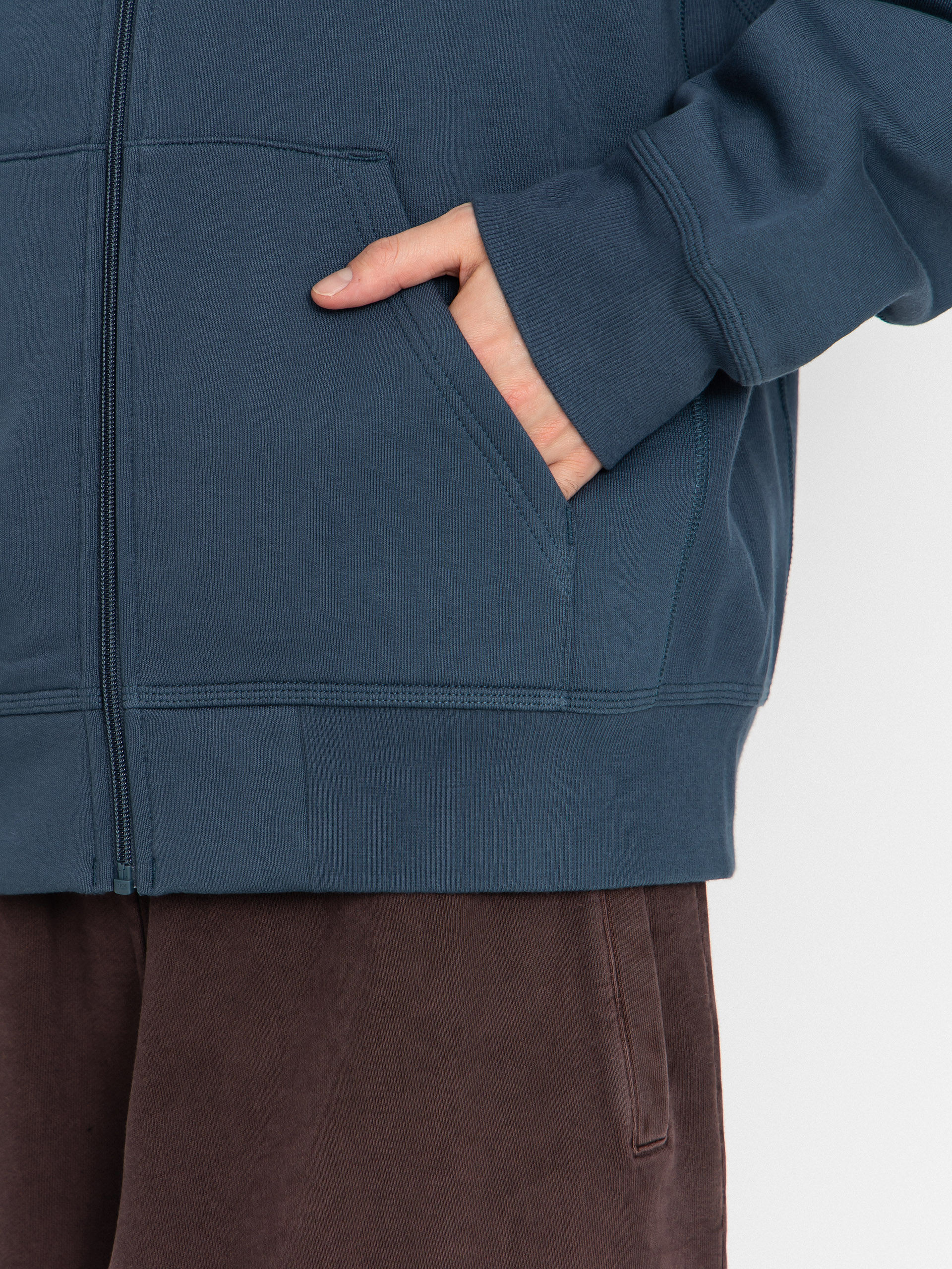 Суитшърт с качулка Carhartt WIP American Script ZHD (office blue)