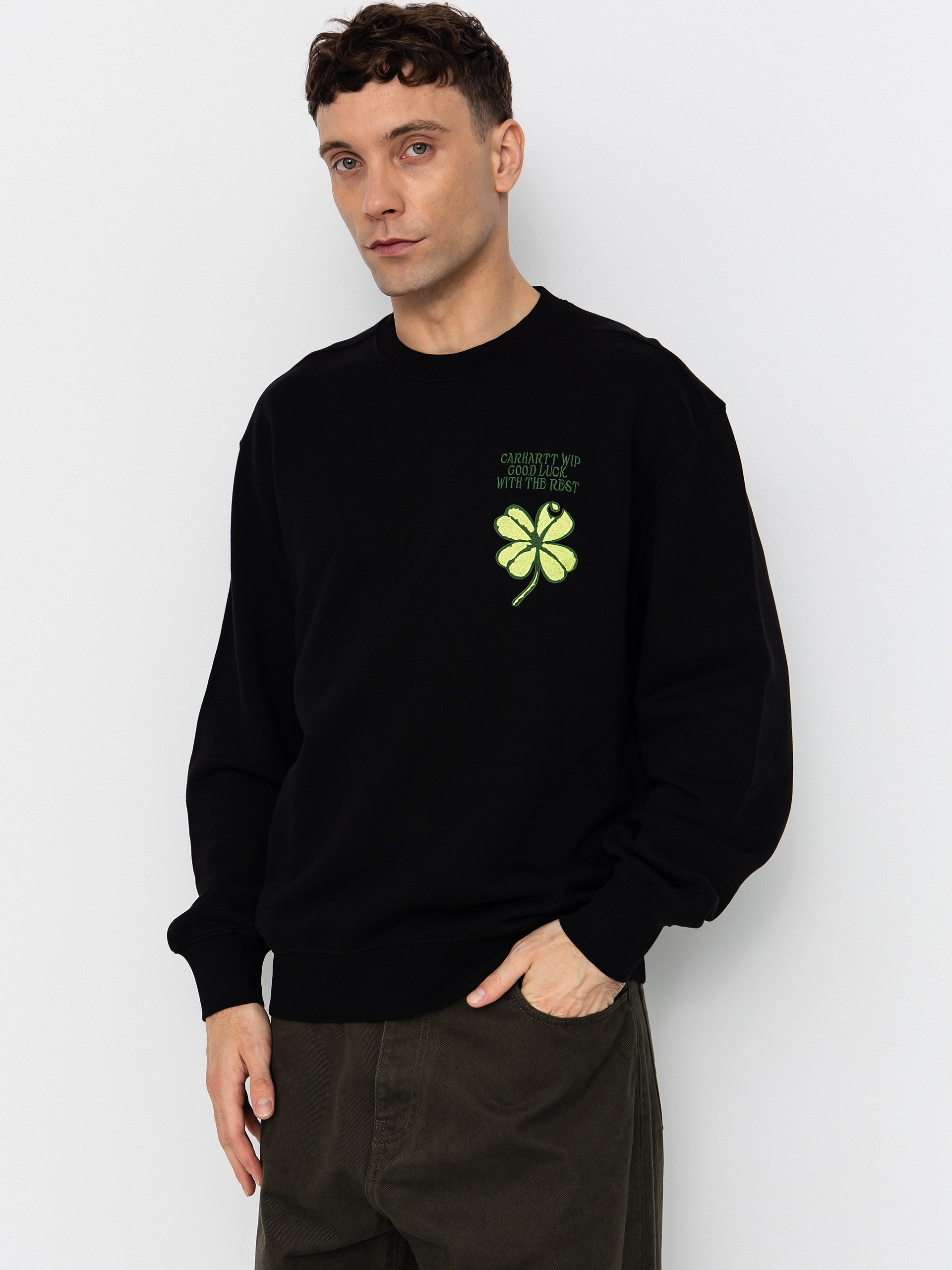 Суитшърт Carhartt WIP Clover (black)