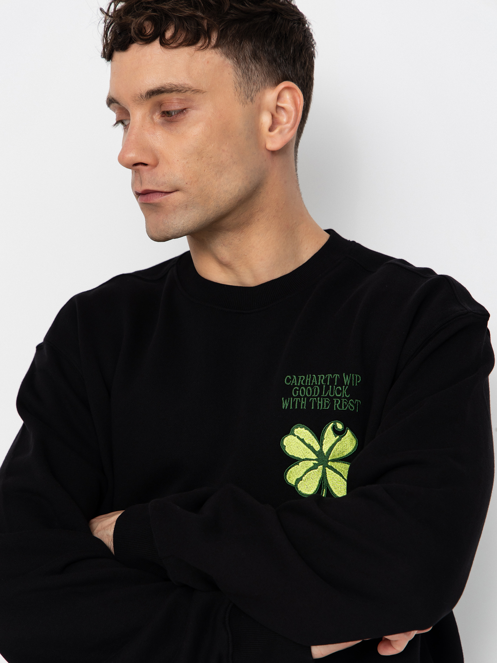 Суитшърт Carhartt WIP Clover (black)