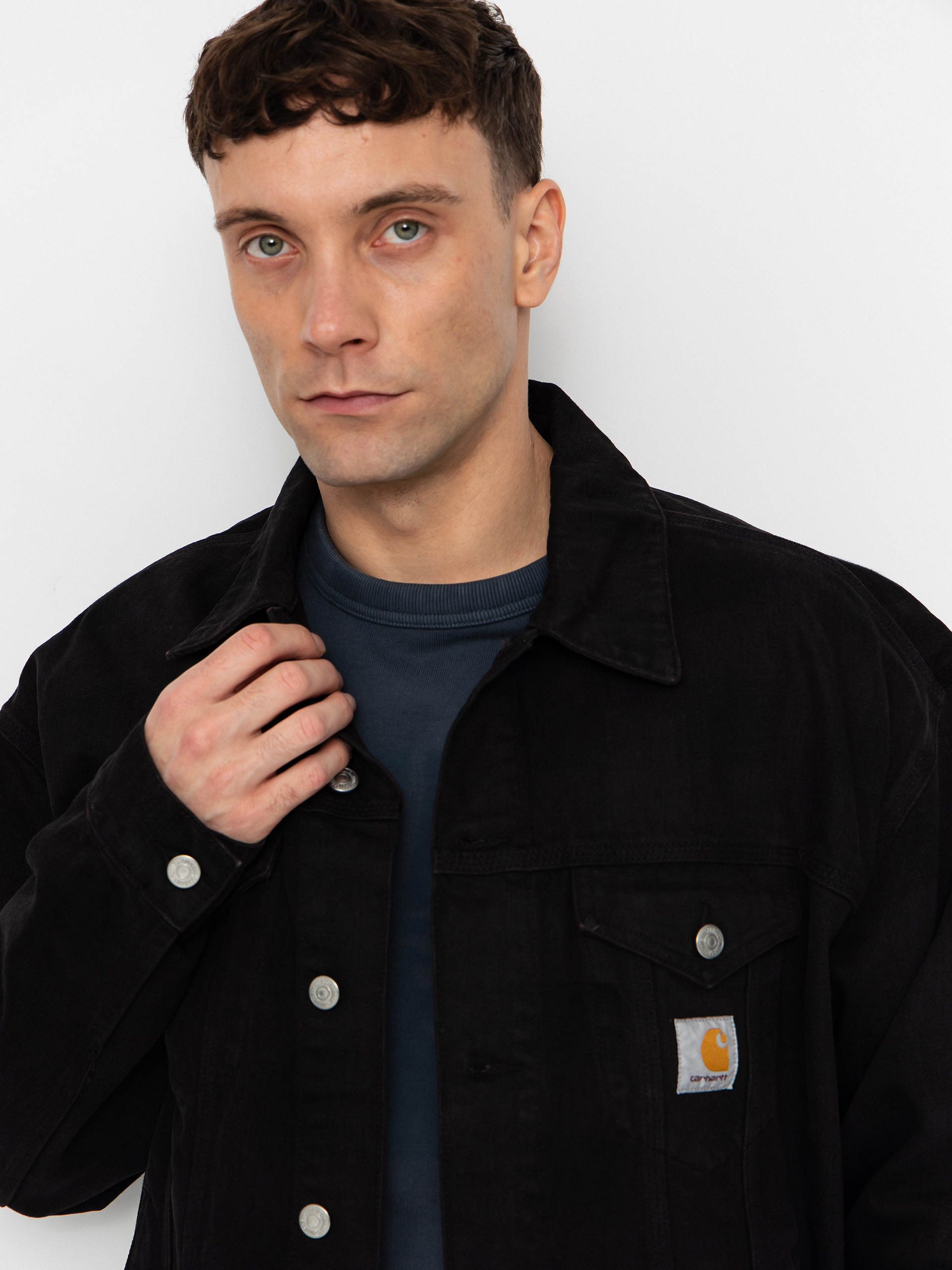 Яке Carhartt WIP Everson Trucker (everson print/black/palisander)