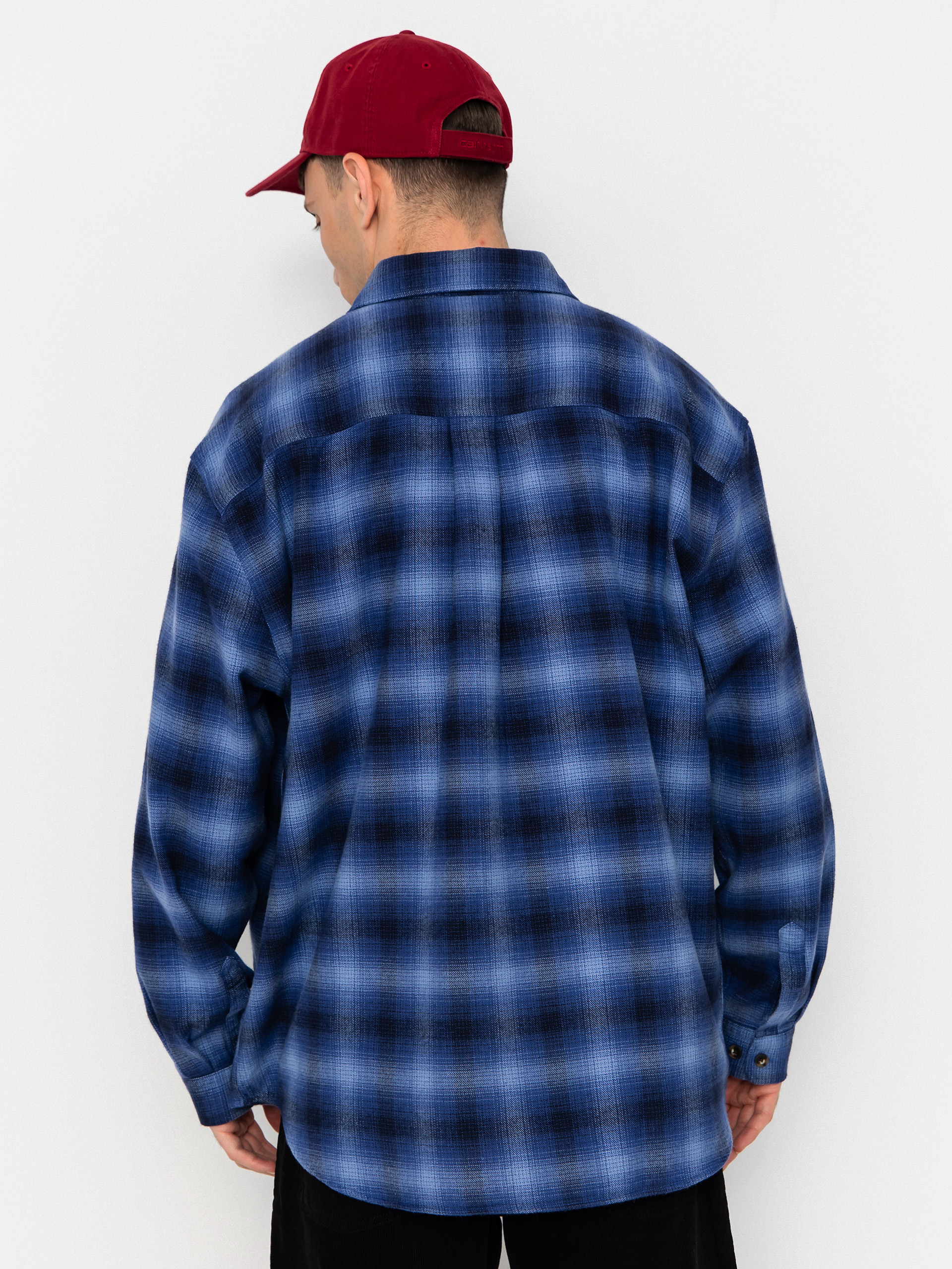 Риза Polar Skate Mitchell Shadow Check (blue)