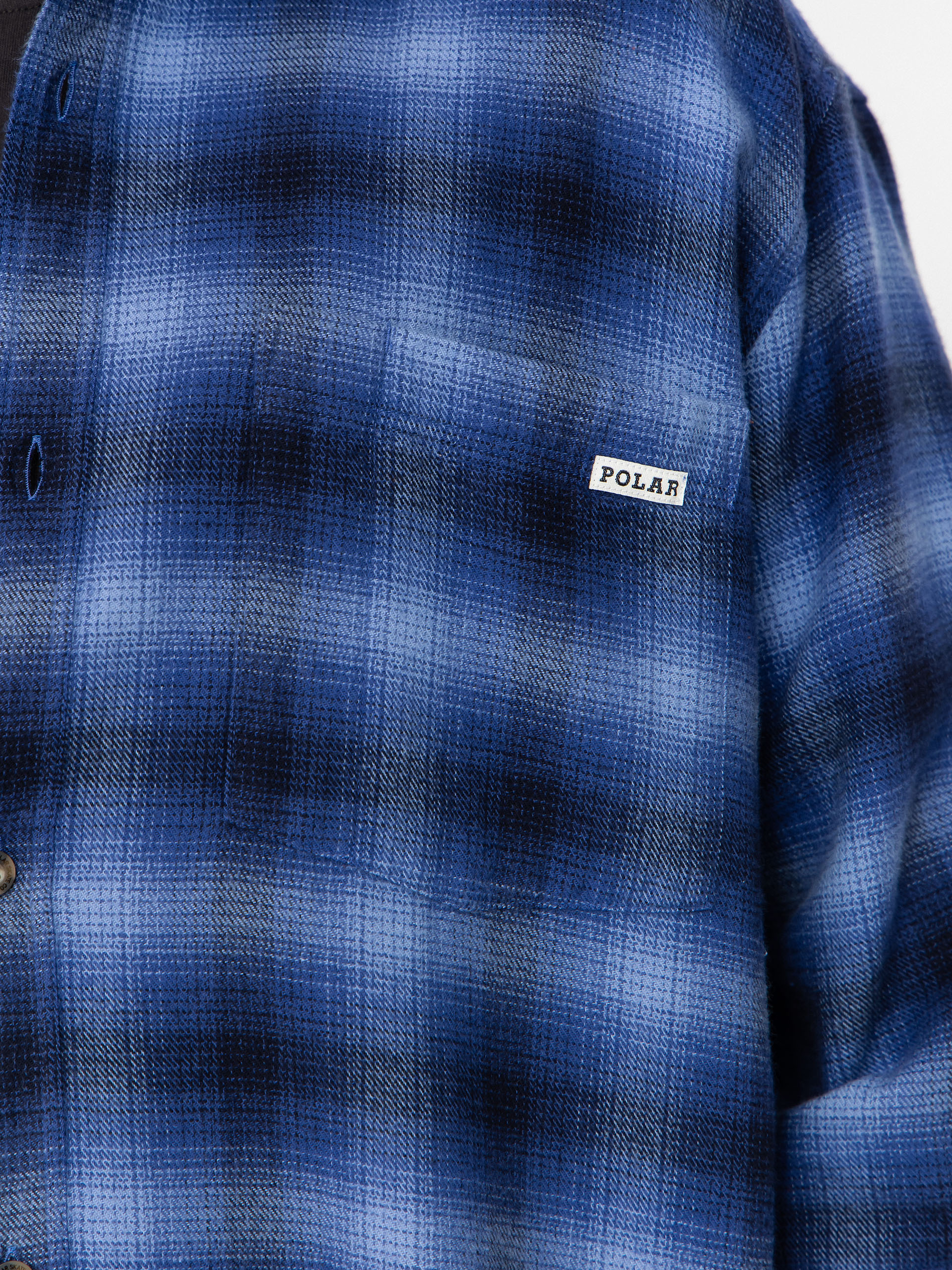 Риза Polar Skate Mitchell Shadow Check (blue)