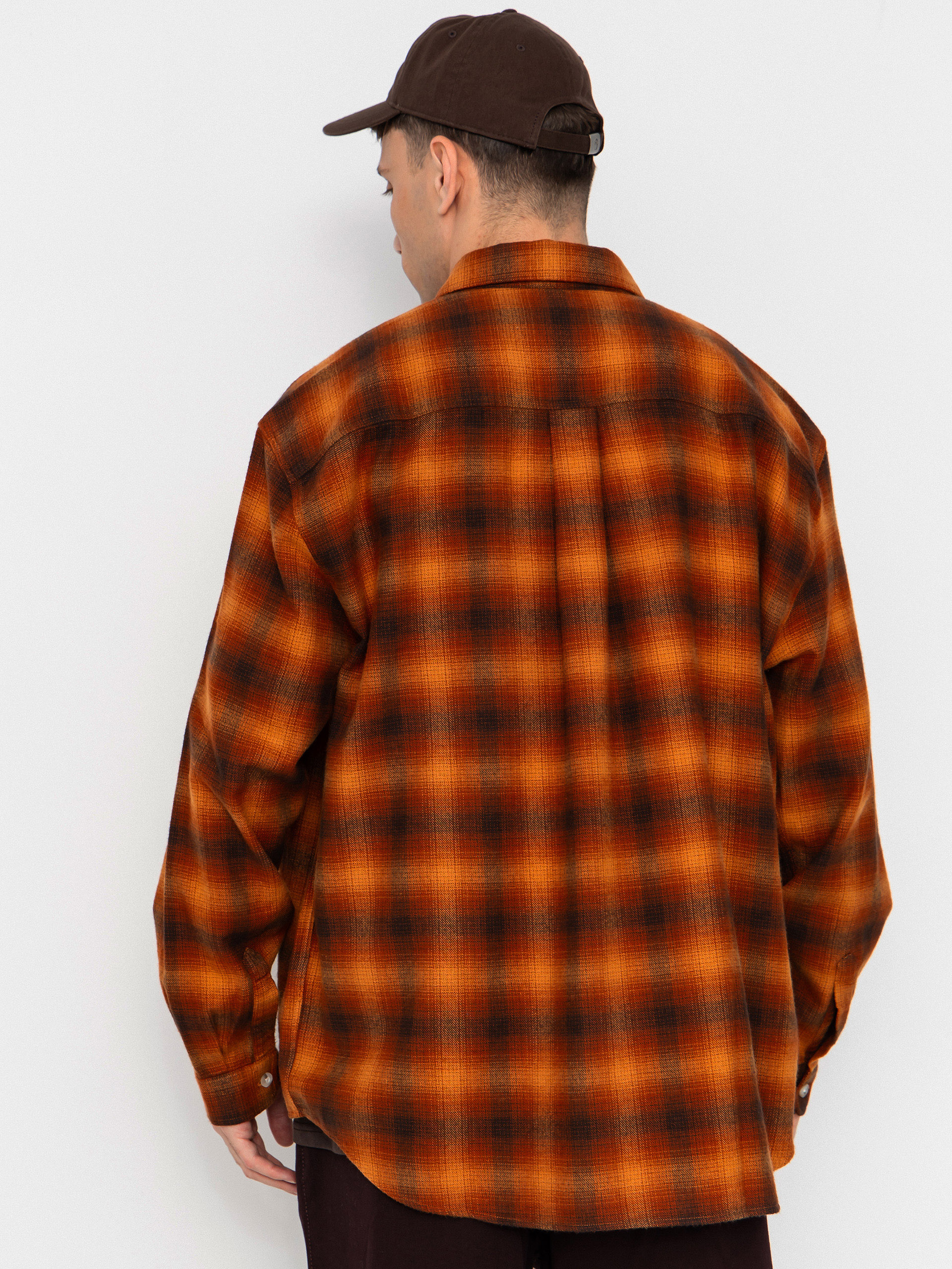 Риза Polar Skate Mitchell Shadow Check (caramel)
