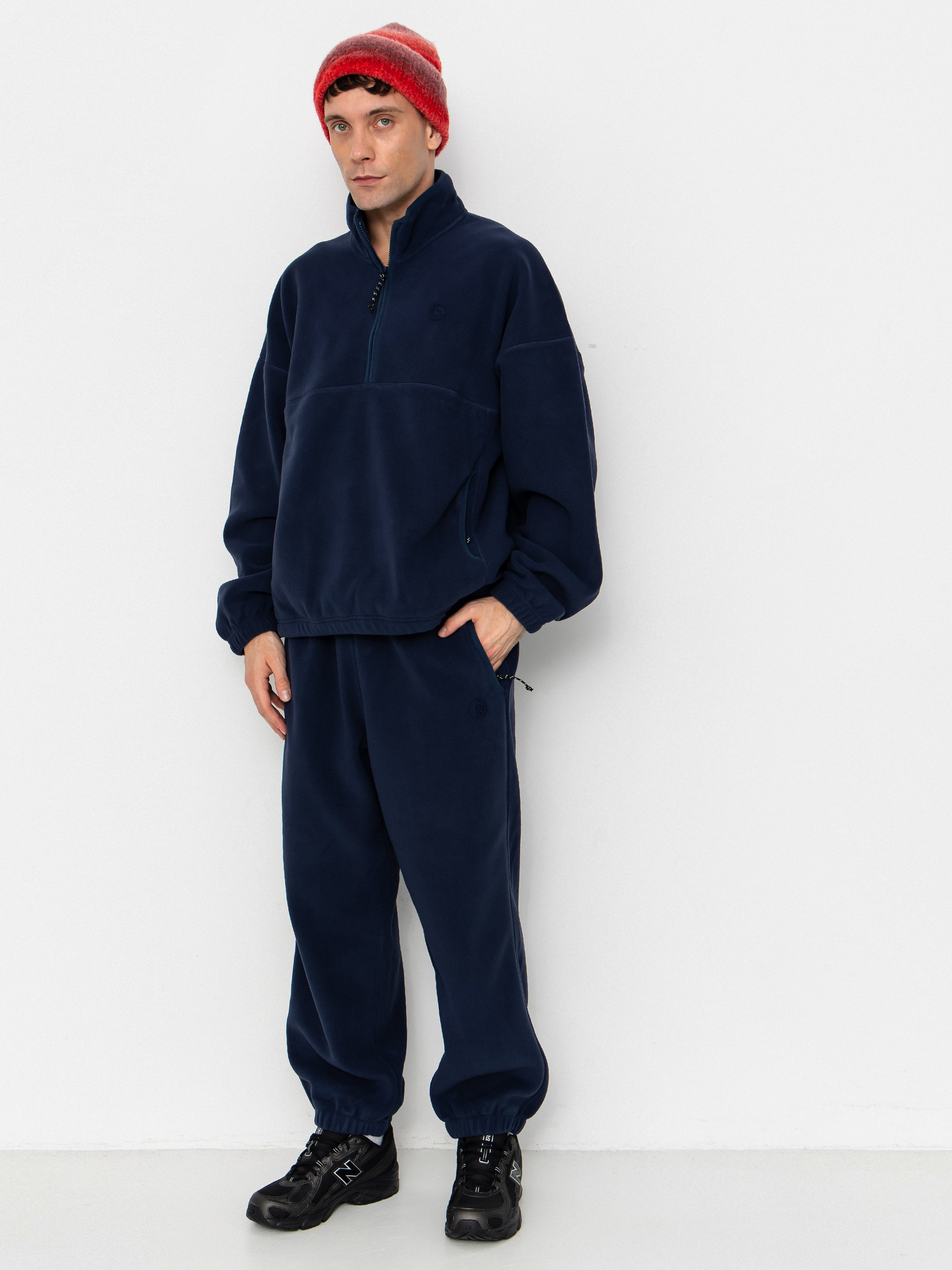 u041fu0443u043bu043eu0432u0435u0440 Polar Skate Ivan Half Zip (grey blue)