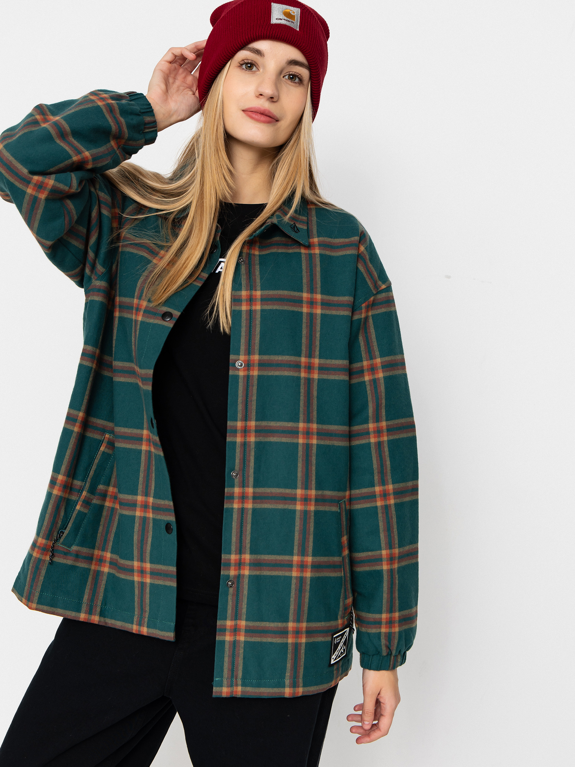 Яке Volcom Ins Riding Flannel Wmn (atlantic deep)