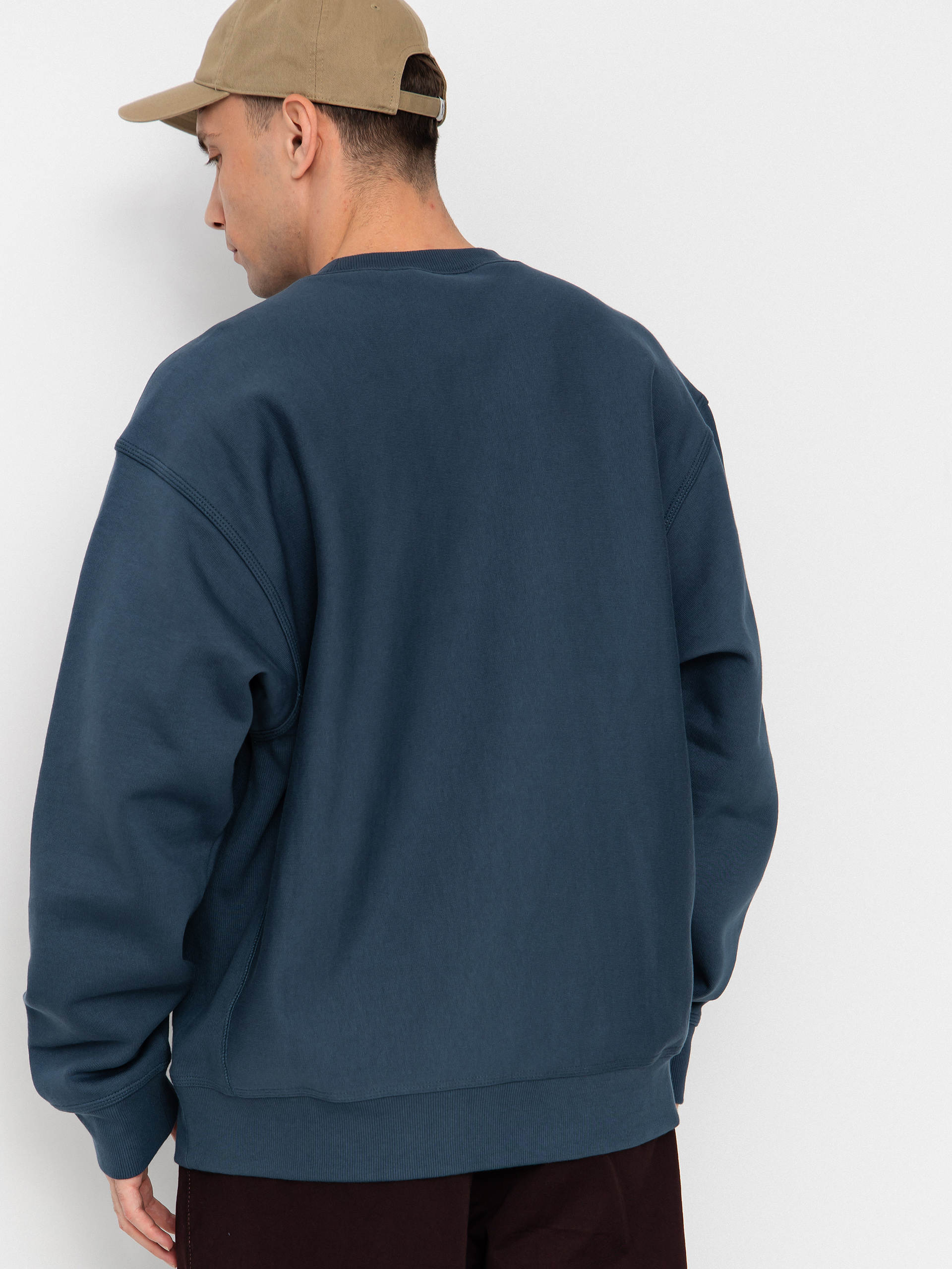 Суитшърт Carhartt WIP American Script (office blue)