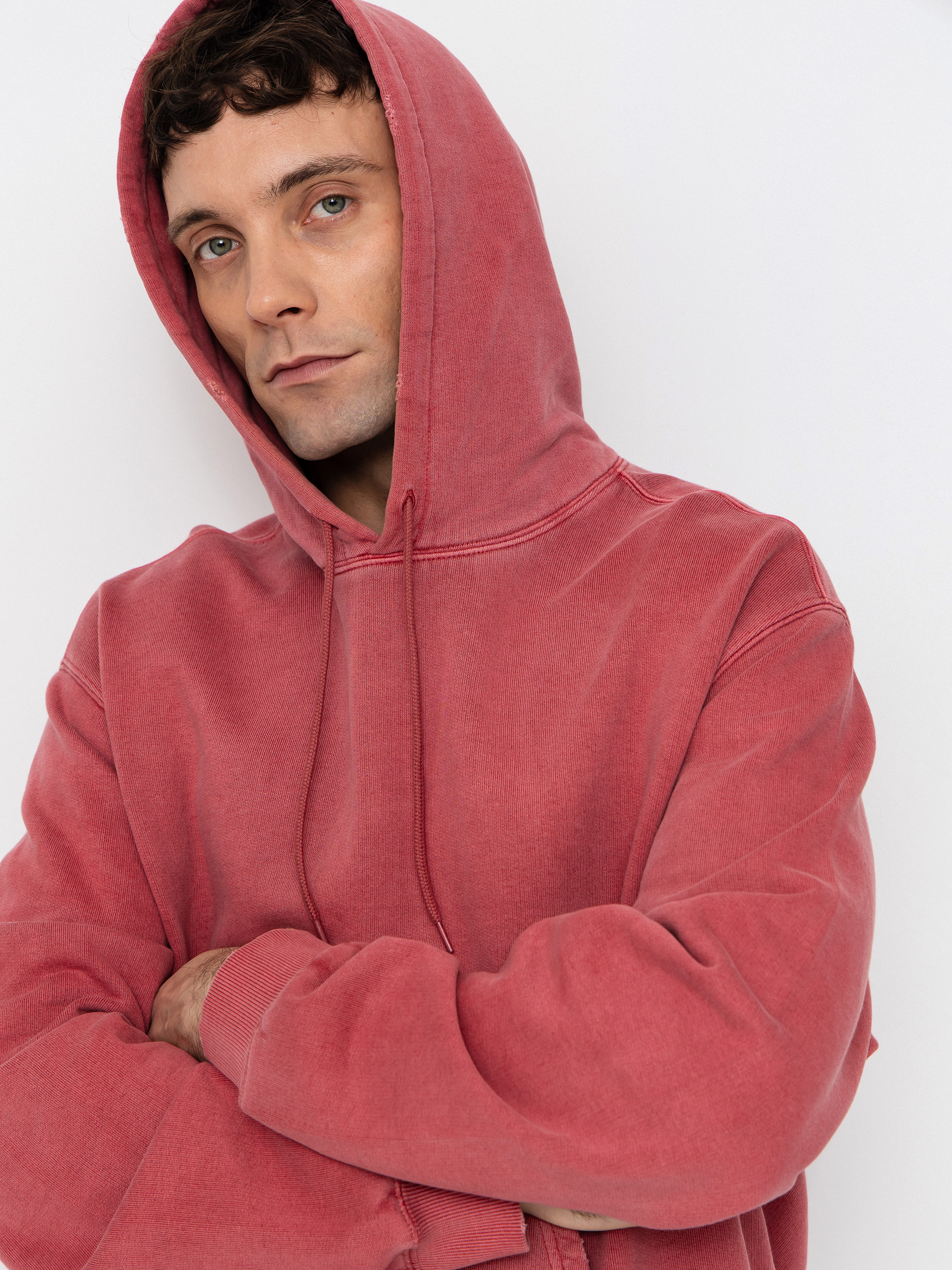 Суитшърт с качулка Carhartt WIP Torion HD (marsala)