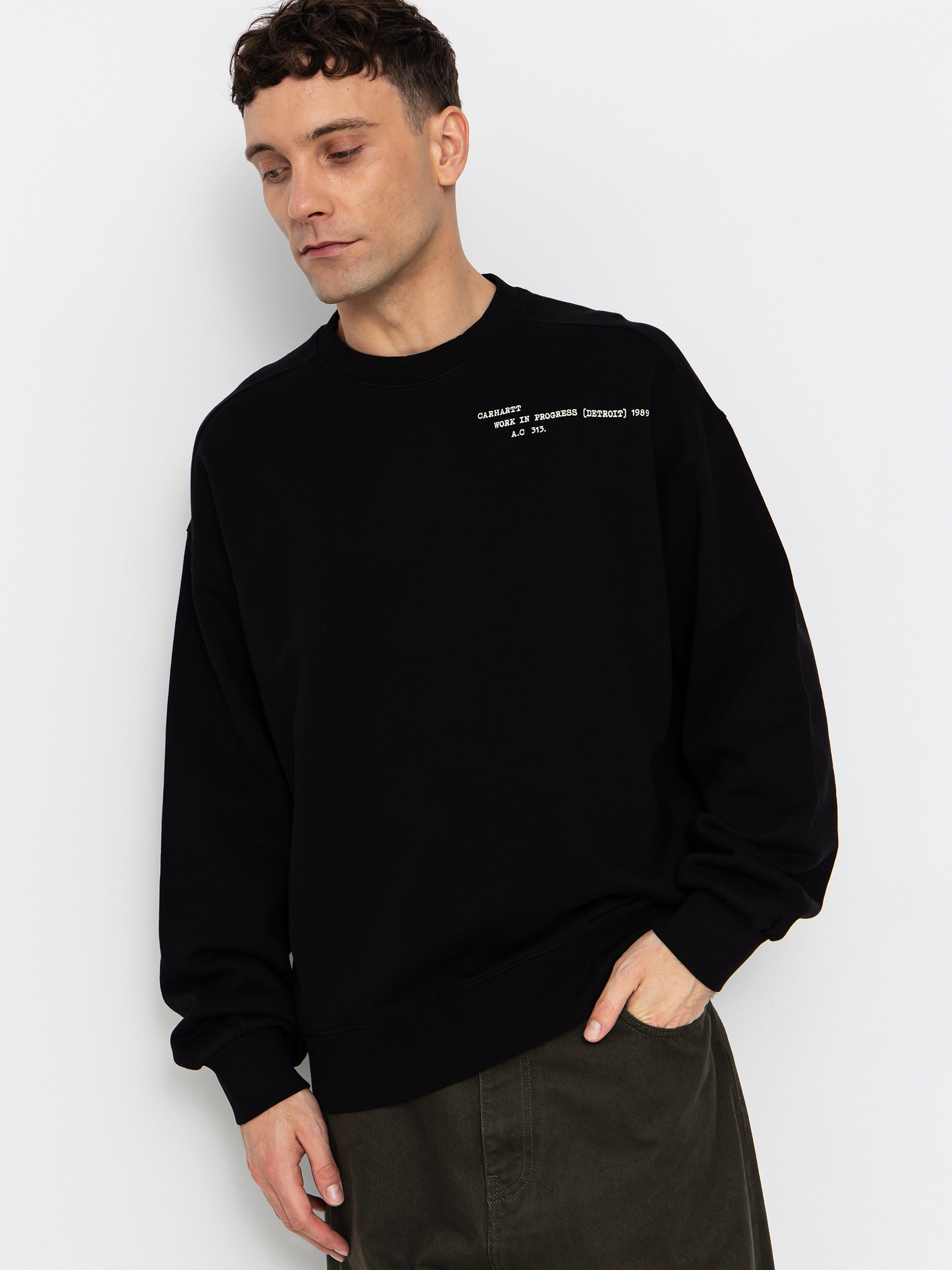 Суитшърт Carhartt WIP Punched (black)