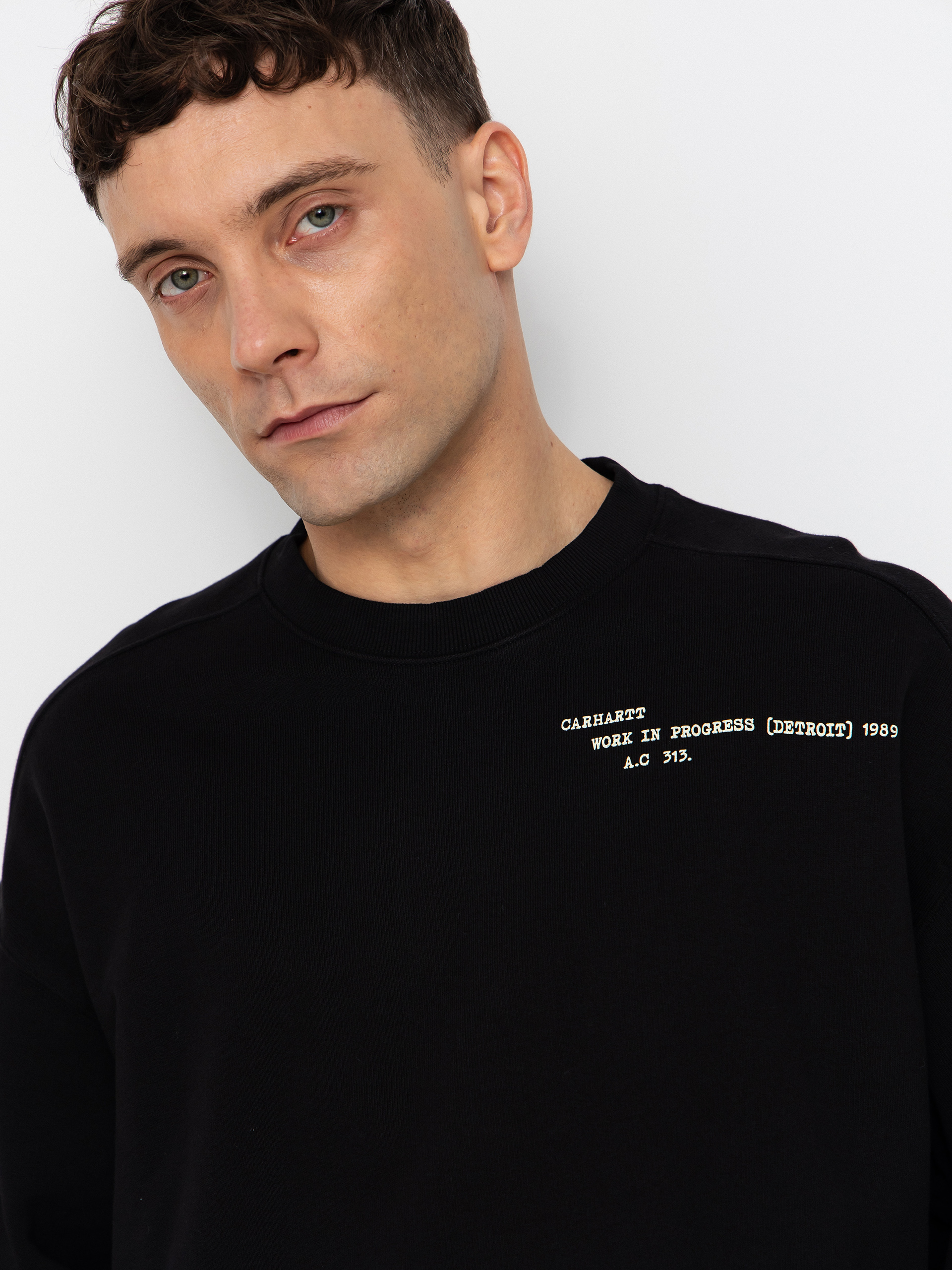 Суитшърт Carhartt WIP Punched (black)