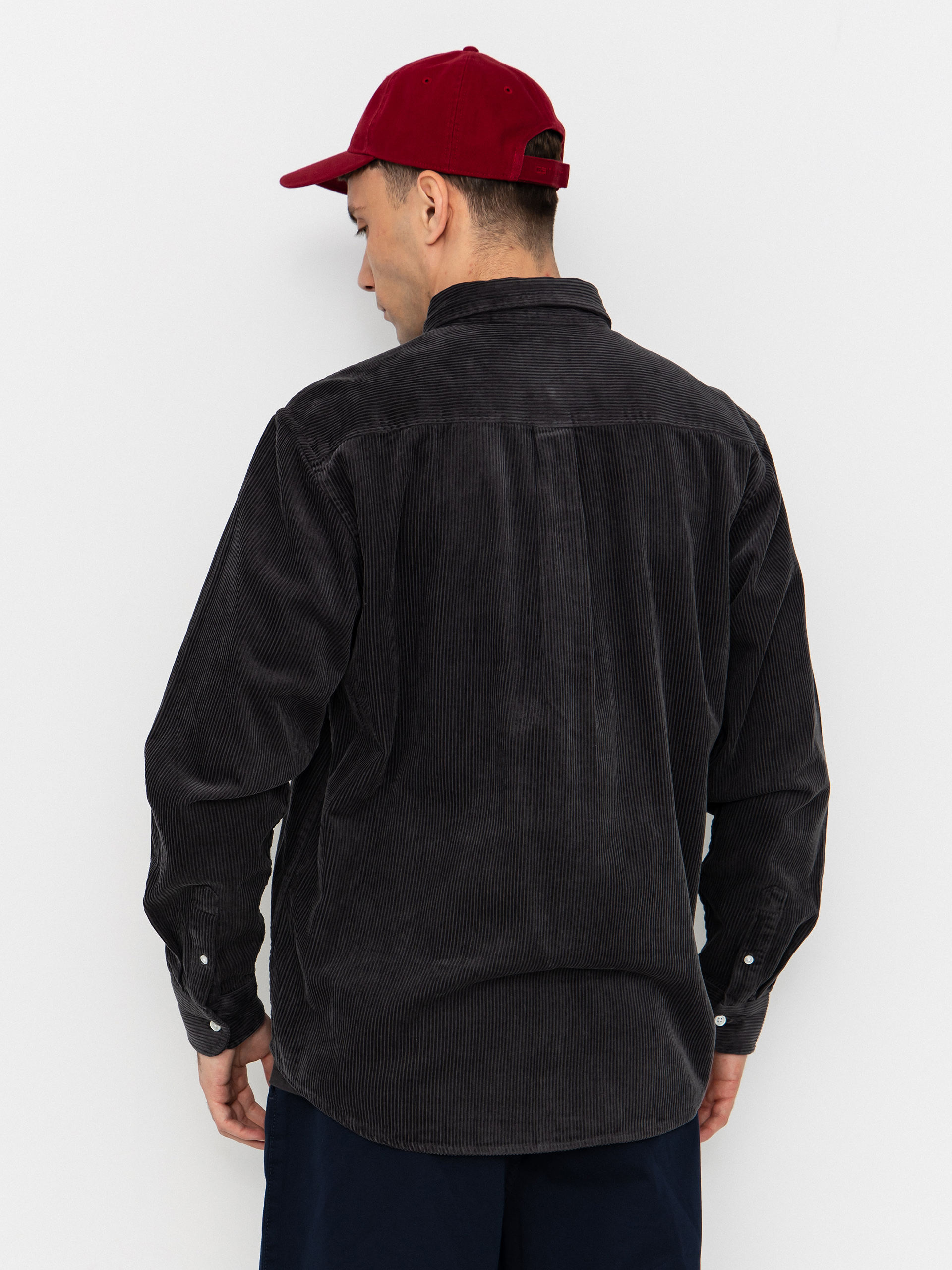 Риза Carhartt WIP Madison Cord (graphite/graphite)