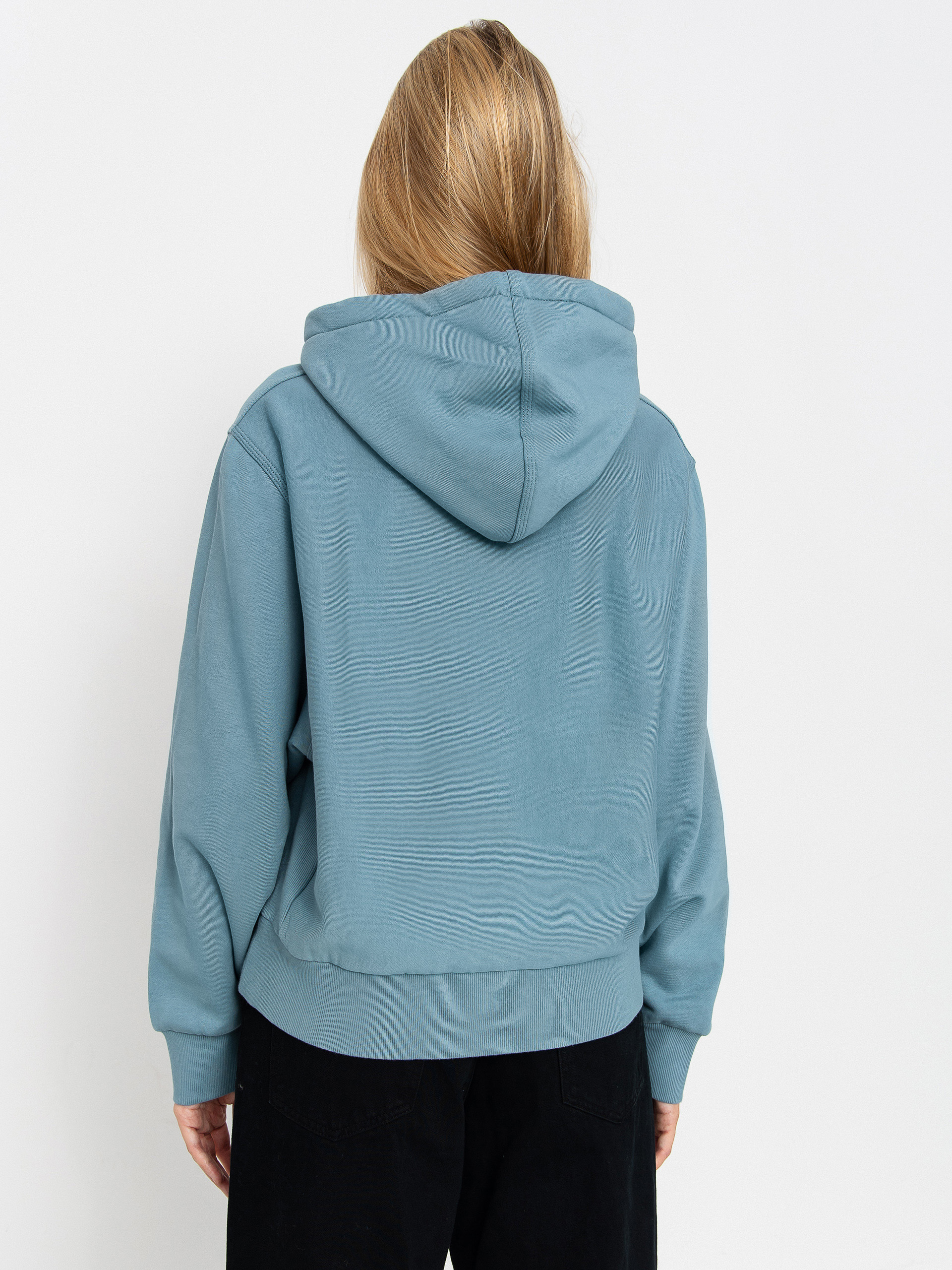 Суитшърт с качулка Carhartt WIP American Script HD Wmn (citadel)