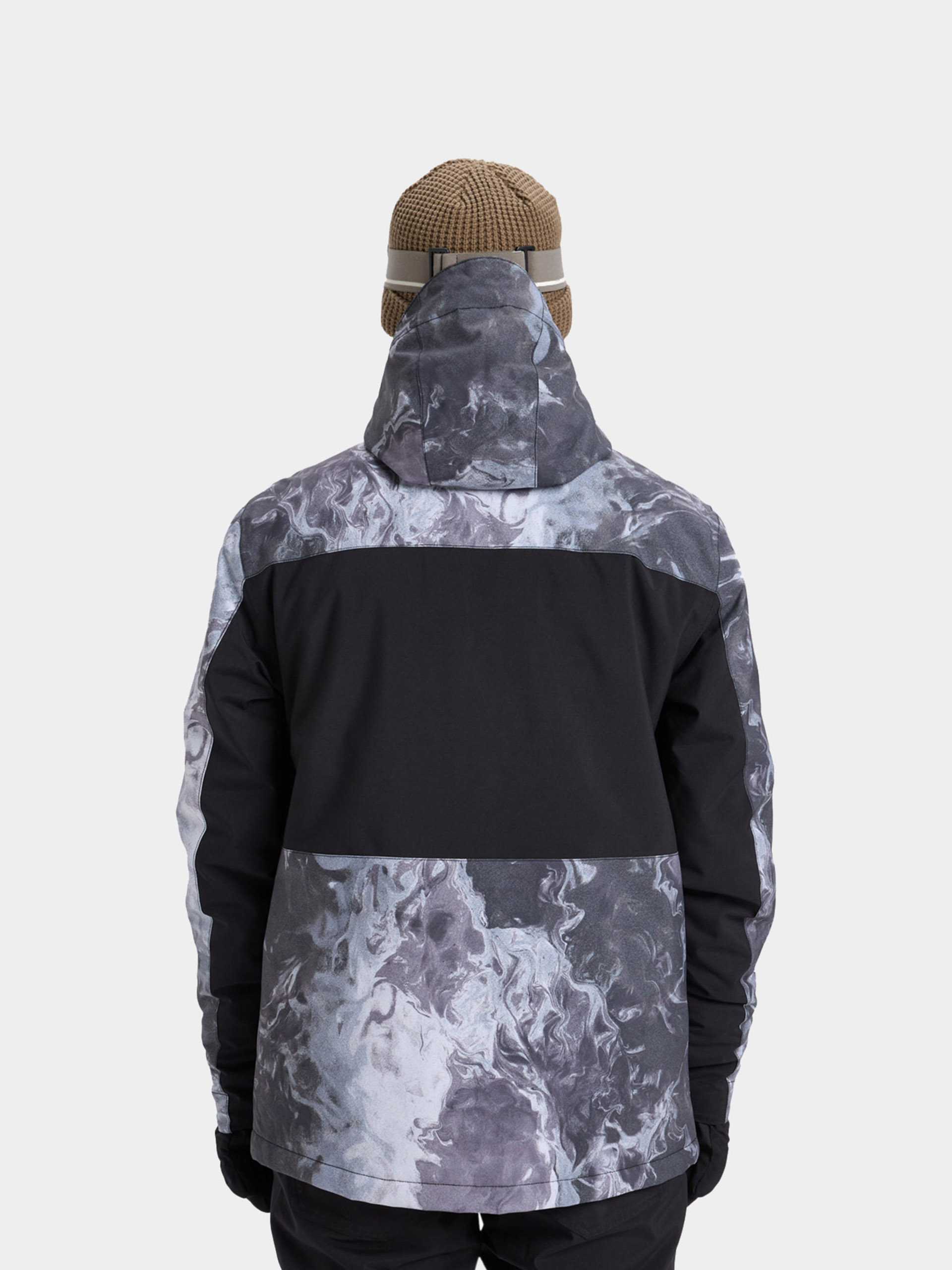 Мъжки Сноуборд яке Quiksilver Sycamore Printed (true black)