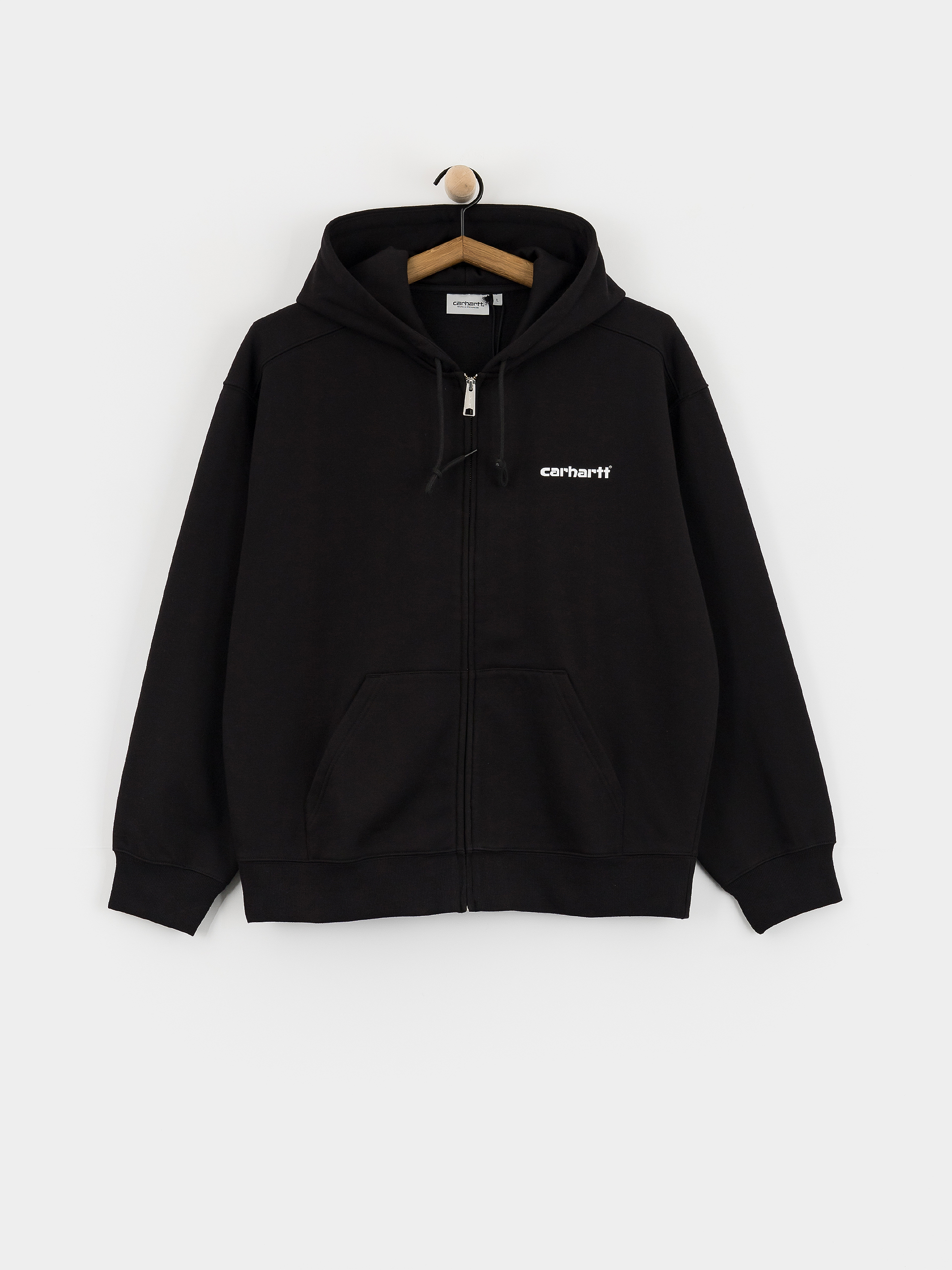 Суитшърт с качулка Carhartt WIP Archive Lines ZHD (black)
