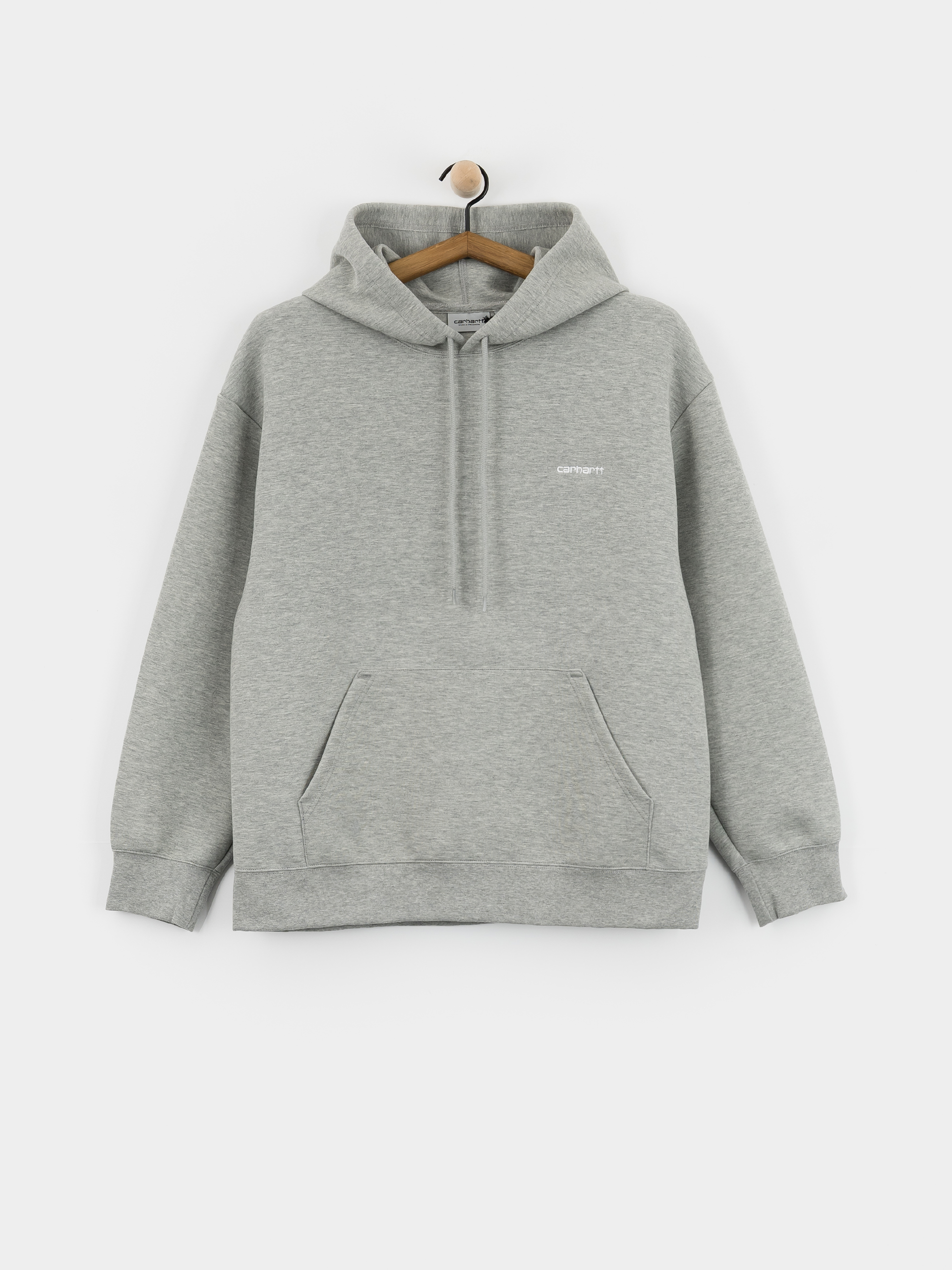 Суитшърт с качулка Carhartt WIP Alda HD (grey heather/white)