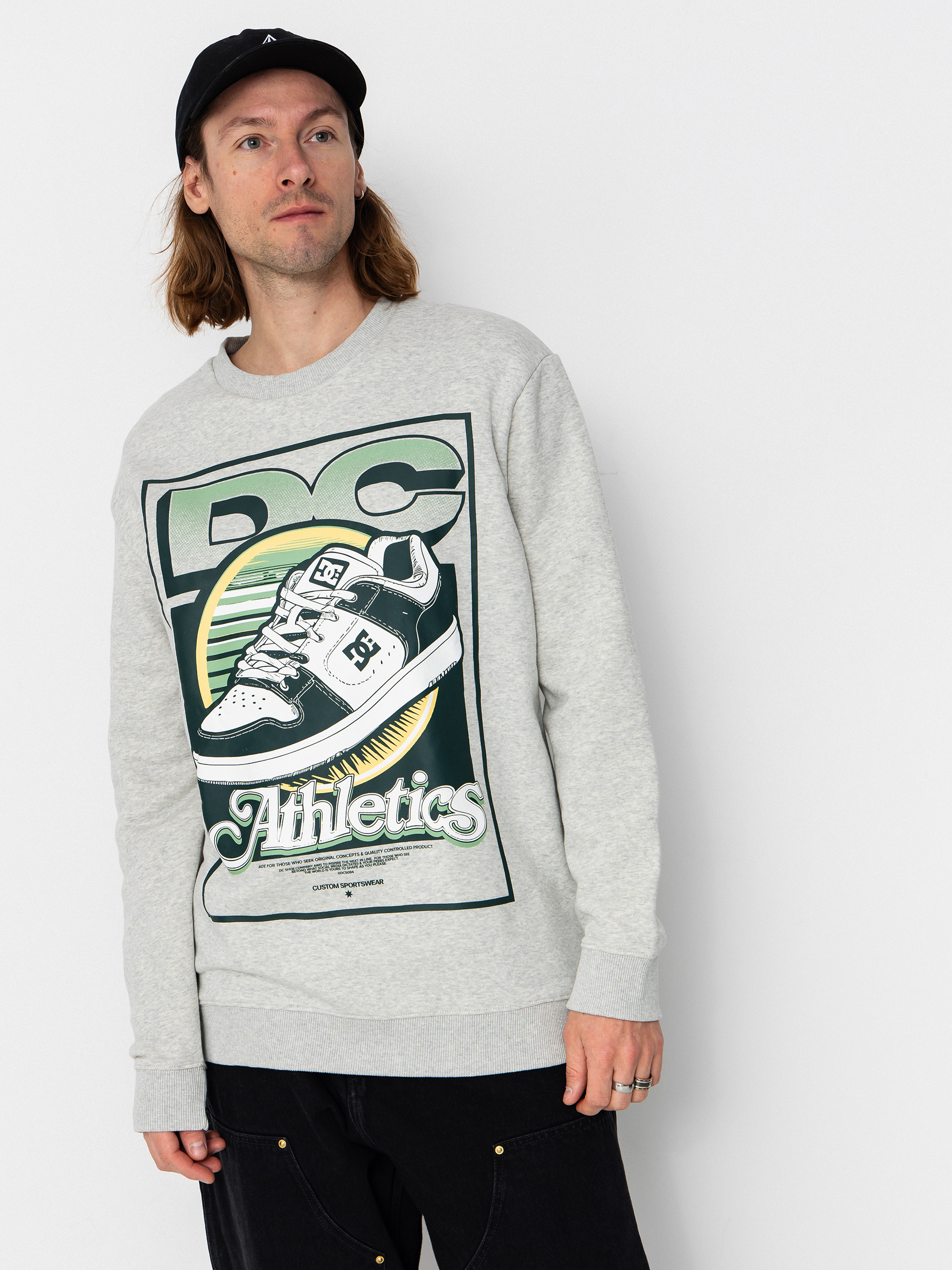 Суитшърт DC Manteca Tribute Crew (light heather grey)