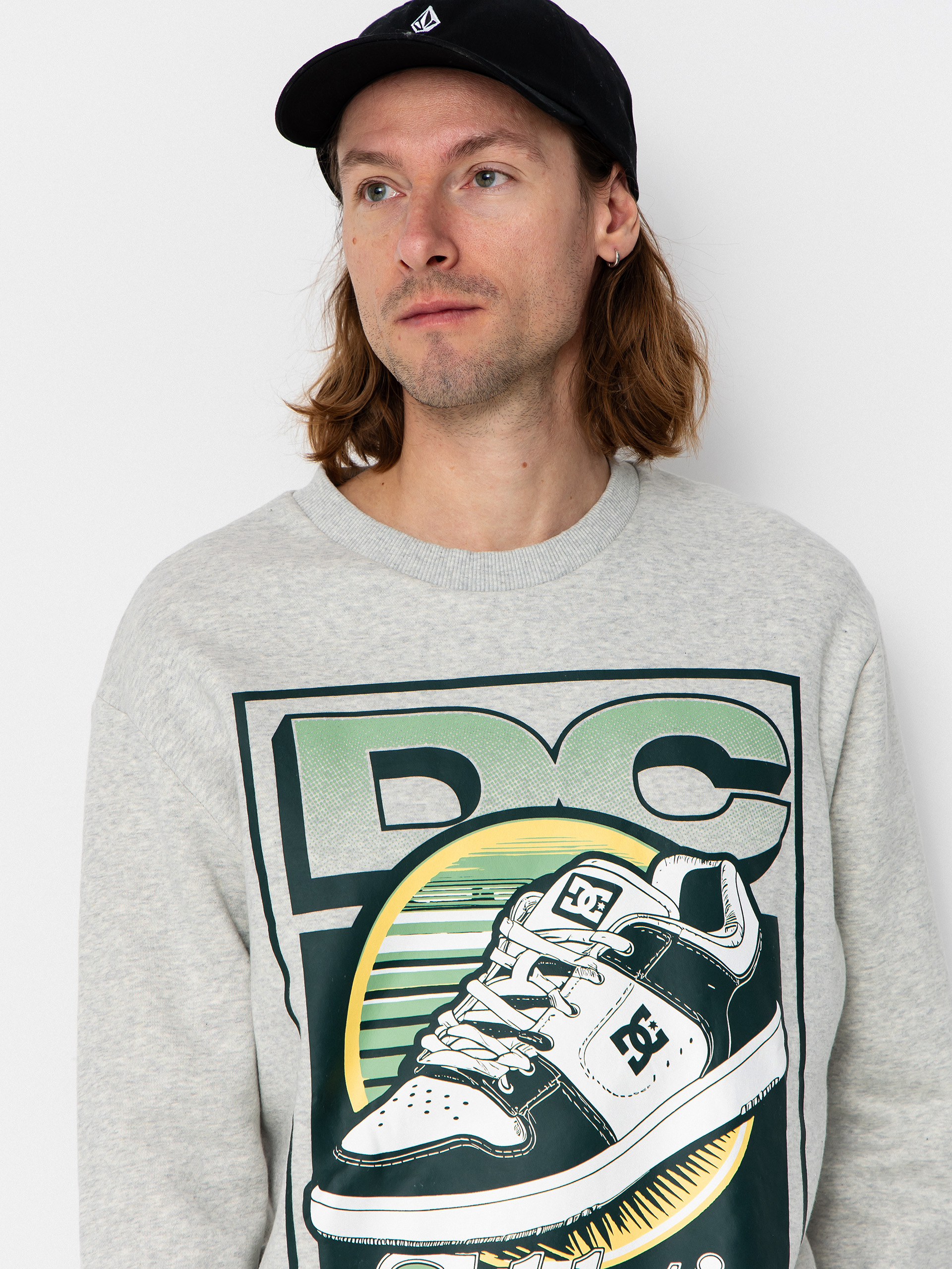 Суитшърт DC Manteca Tribute Crew (light heather grey)