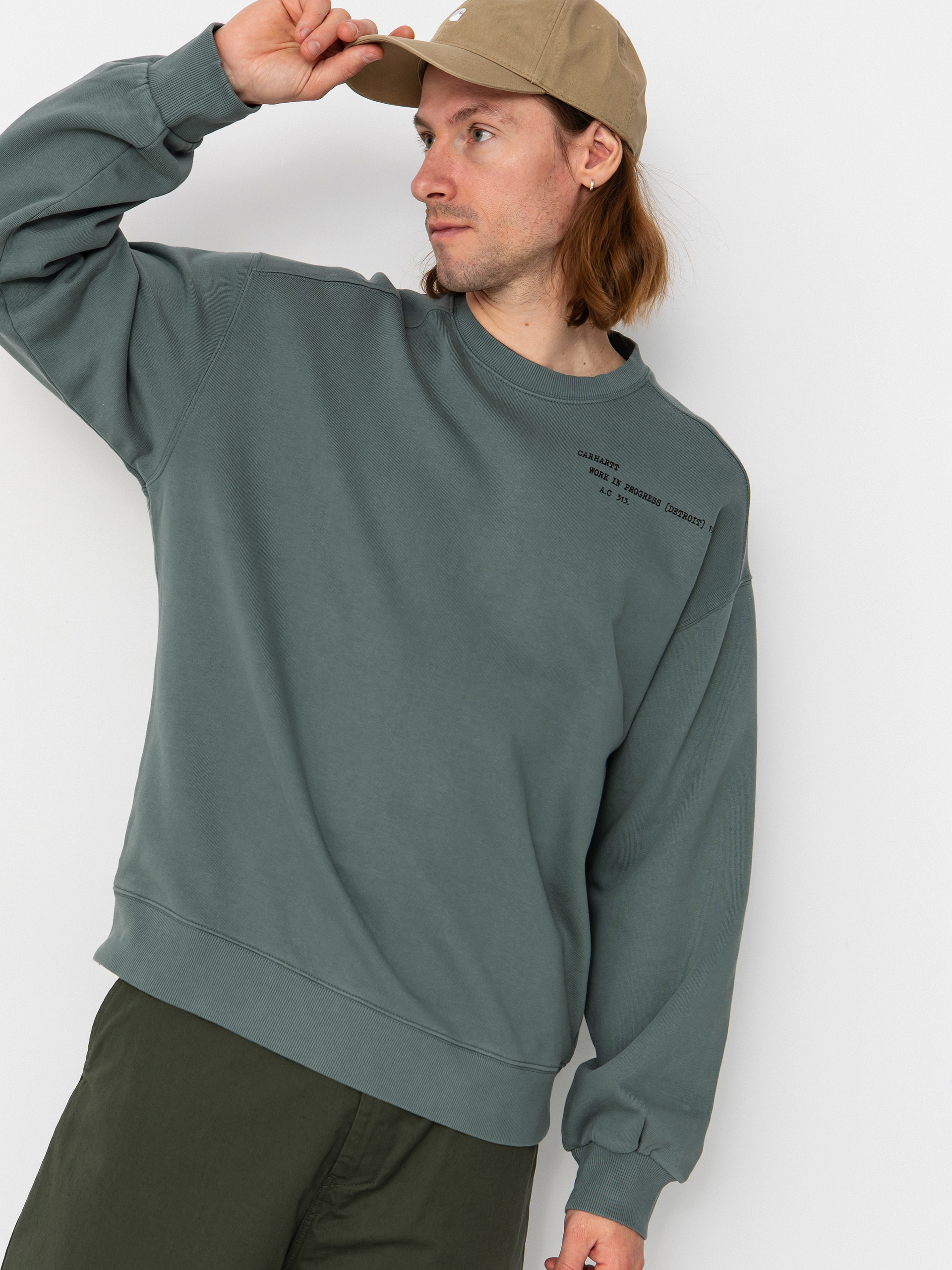 Суитшърт Carhartt WIP Punched (velvet green)