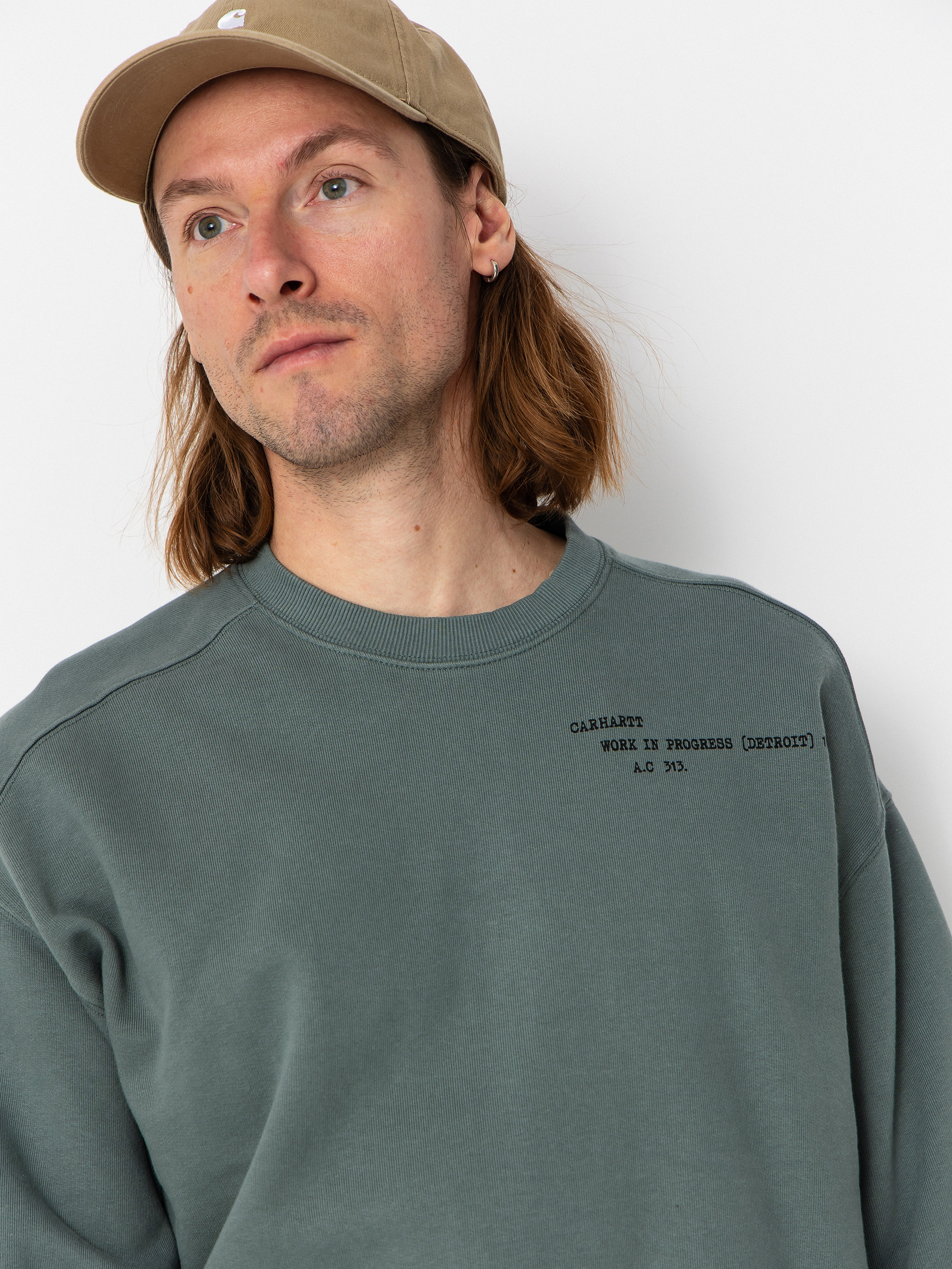 Суитшърт Carhartt WIP Punched (velvet green)