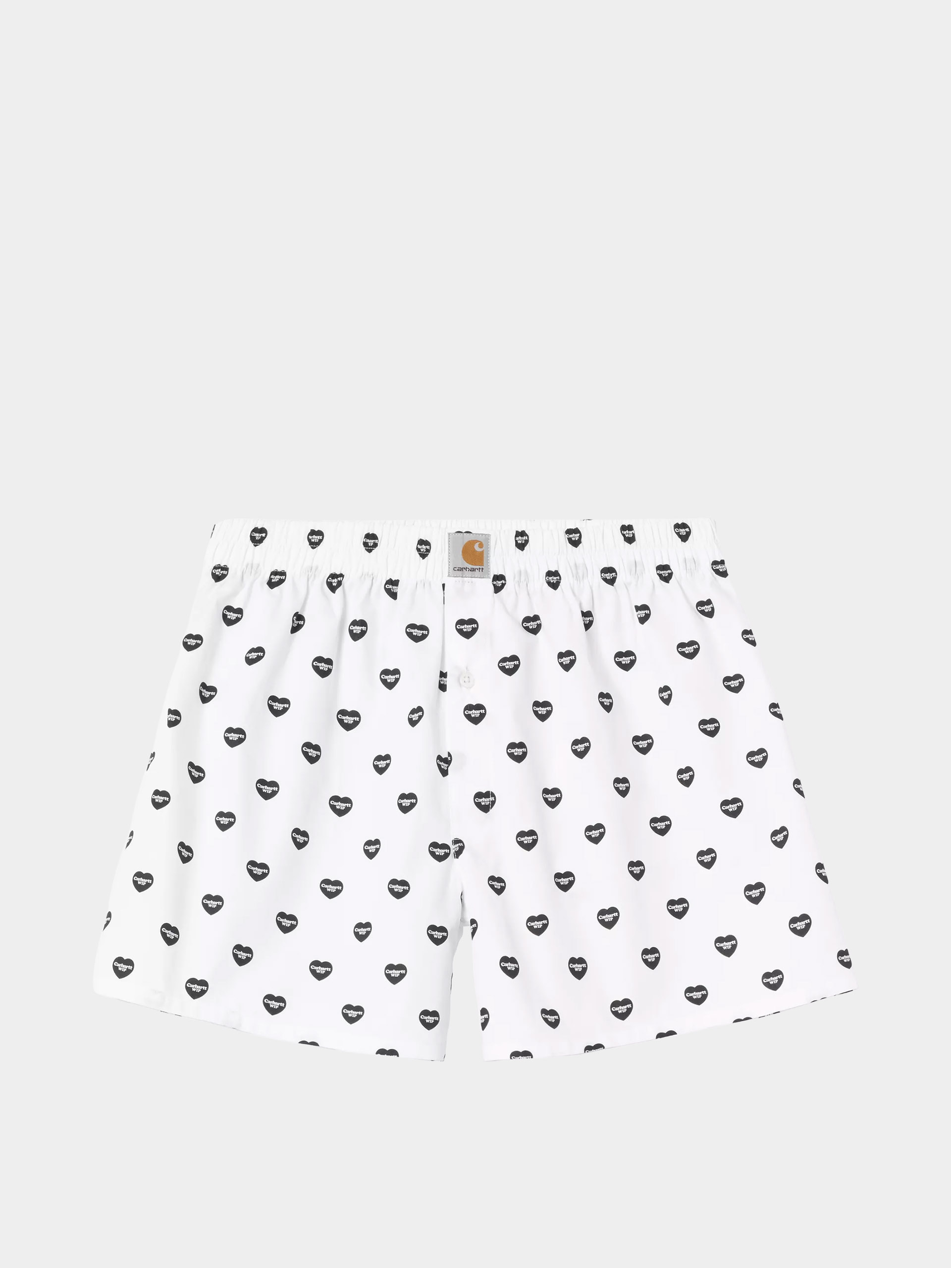 u0411u0435u043bu044cu043e Carhartt WIP Cotton Boxer (heart print/white/black)