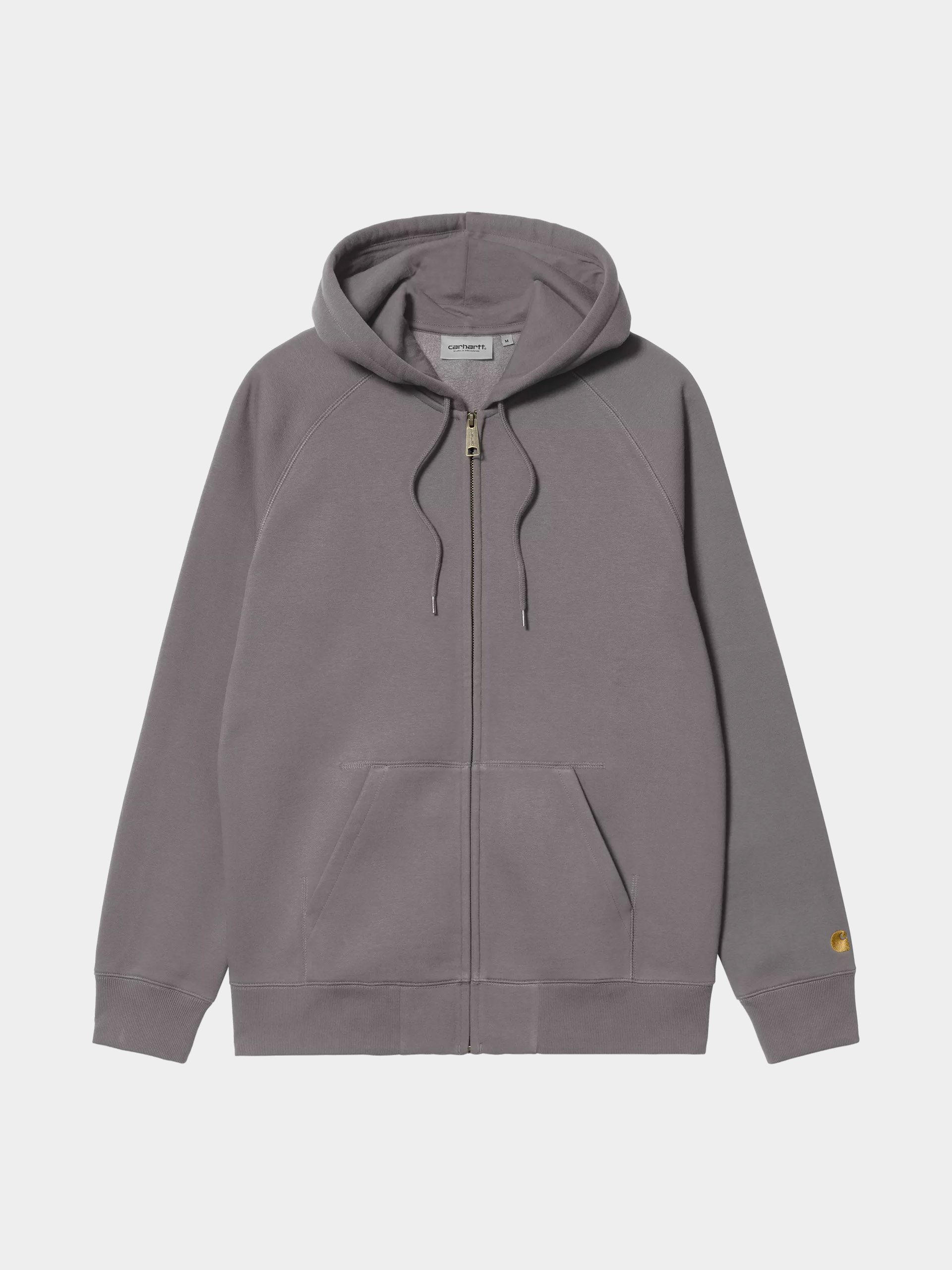 Суитшърт с качулка Carhartt WIP Chase ZHD (porphyry/gold)