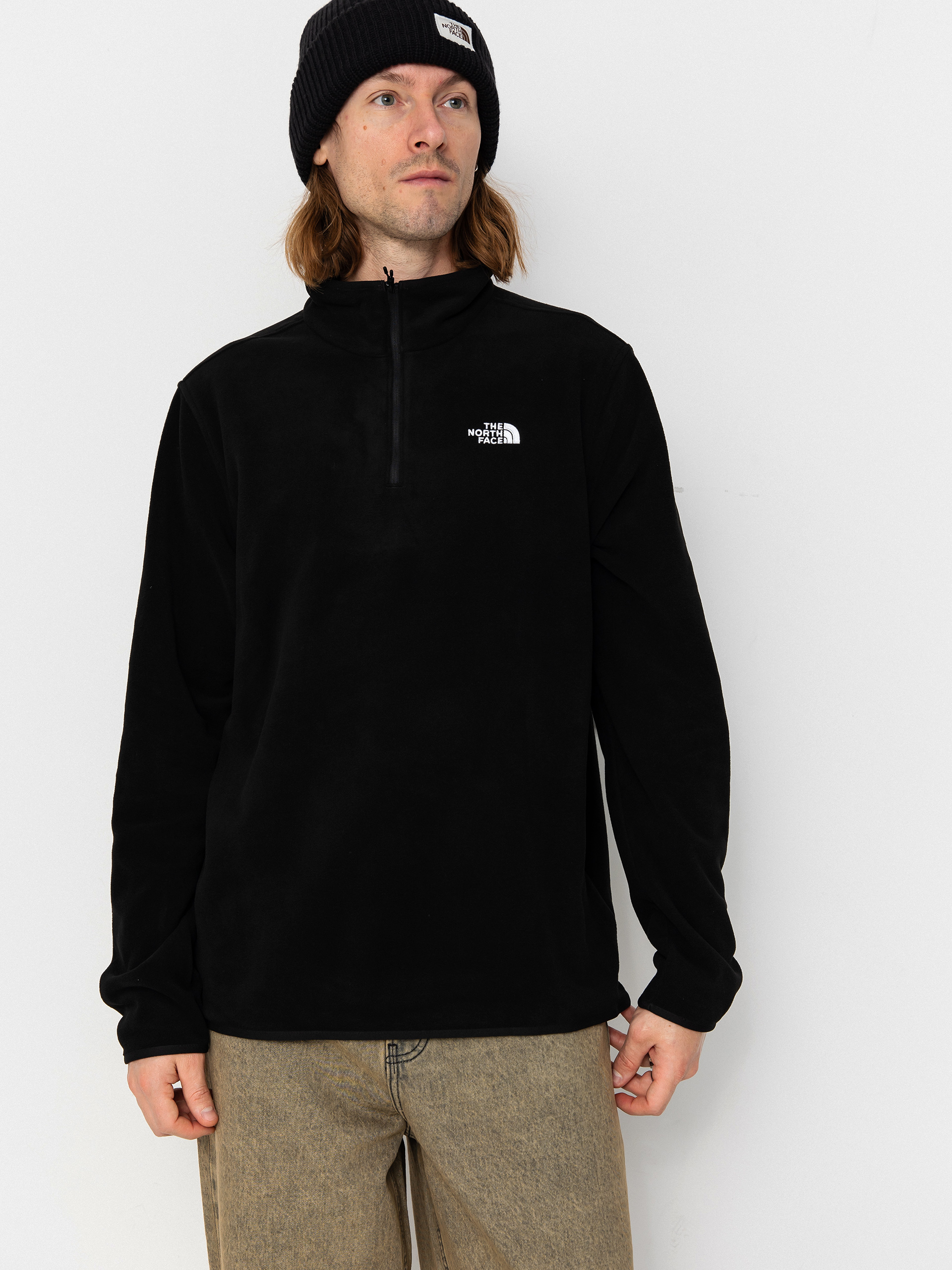 Поларени суитшърт The North Face Glacier FLC 1/4 Zip