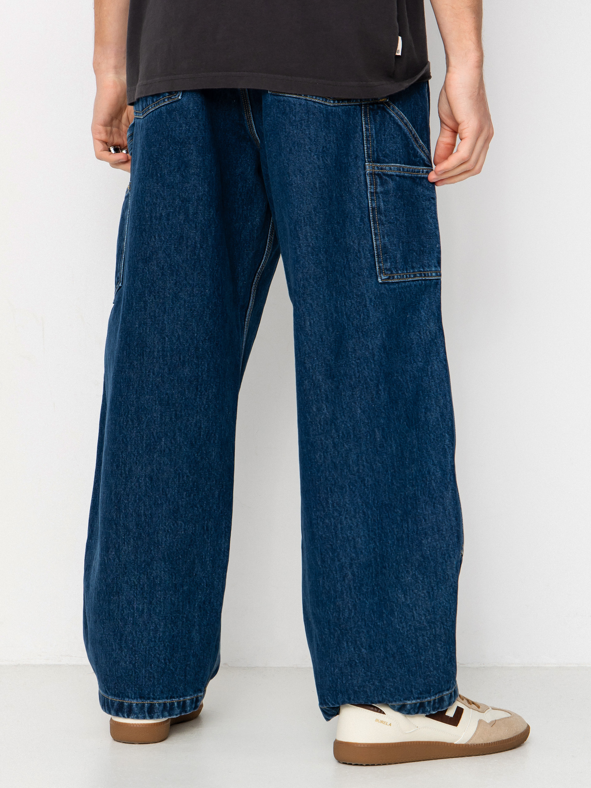 Панталони Carhartt WIP Nash Double Knee (blue/stone washed)