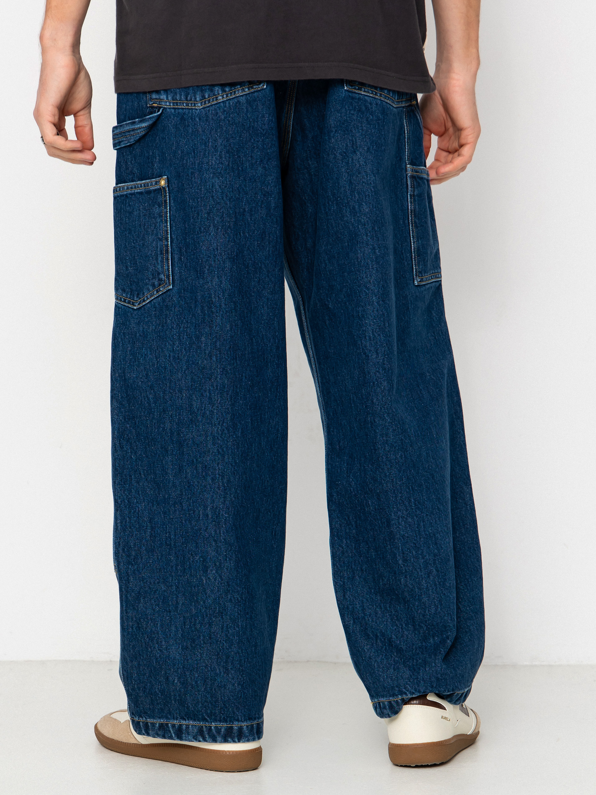Панталони Carhartt WIP Nash Double Knee (blue/stone washed)