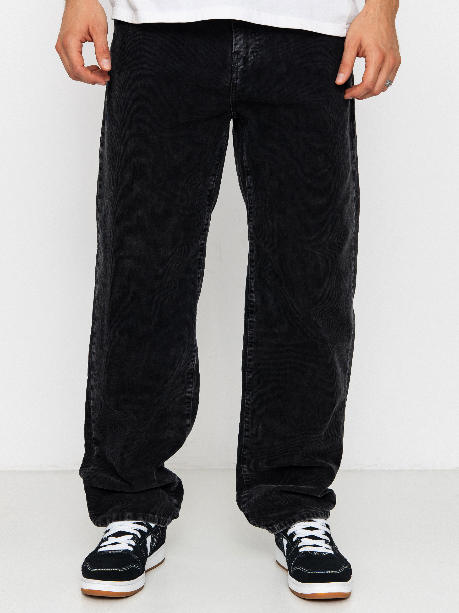 Панталони Carhartt WIP Aaron (black/dusky washed)