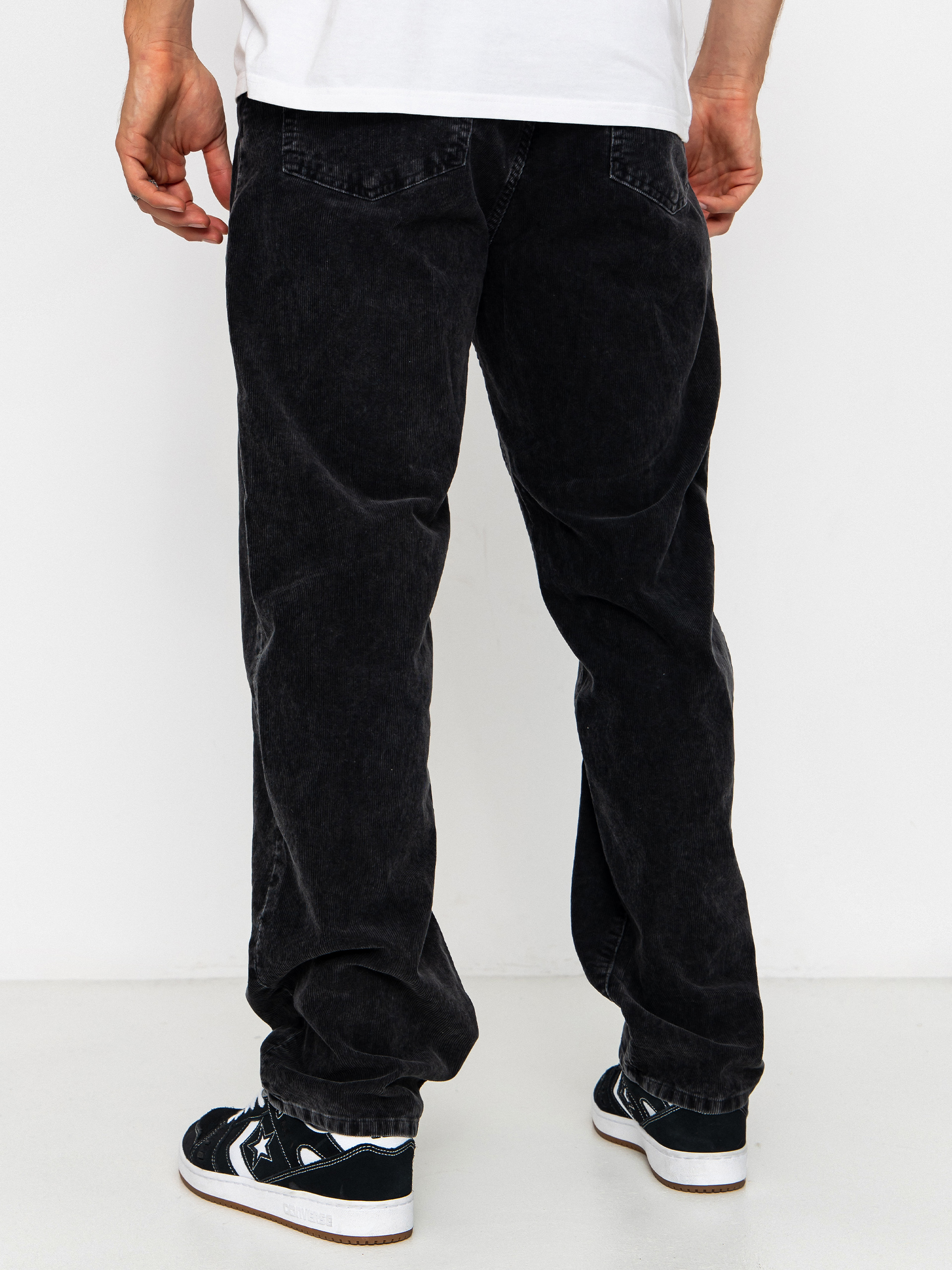 Панталони Carhartt WIP Aaron (black/dusky washed)
