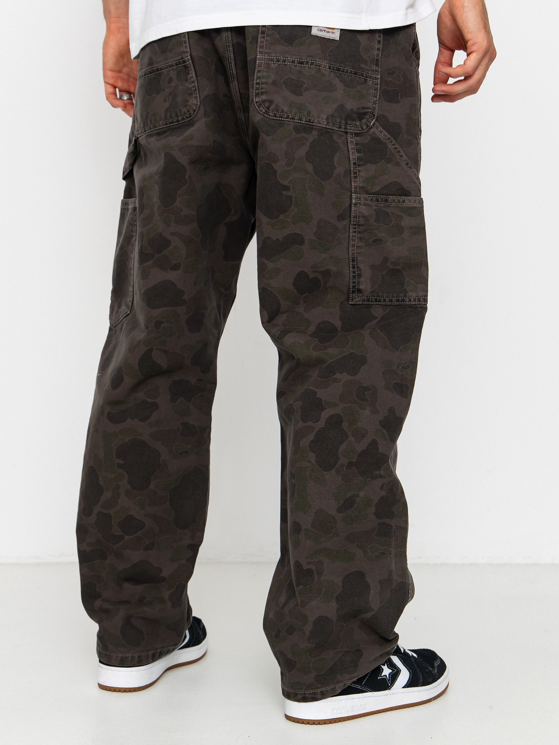 Панталони Carhartt WIP Duck Single Knee (camo duck/green/porphyry/garment dyed)