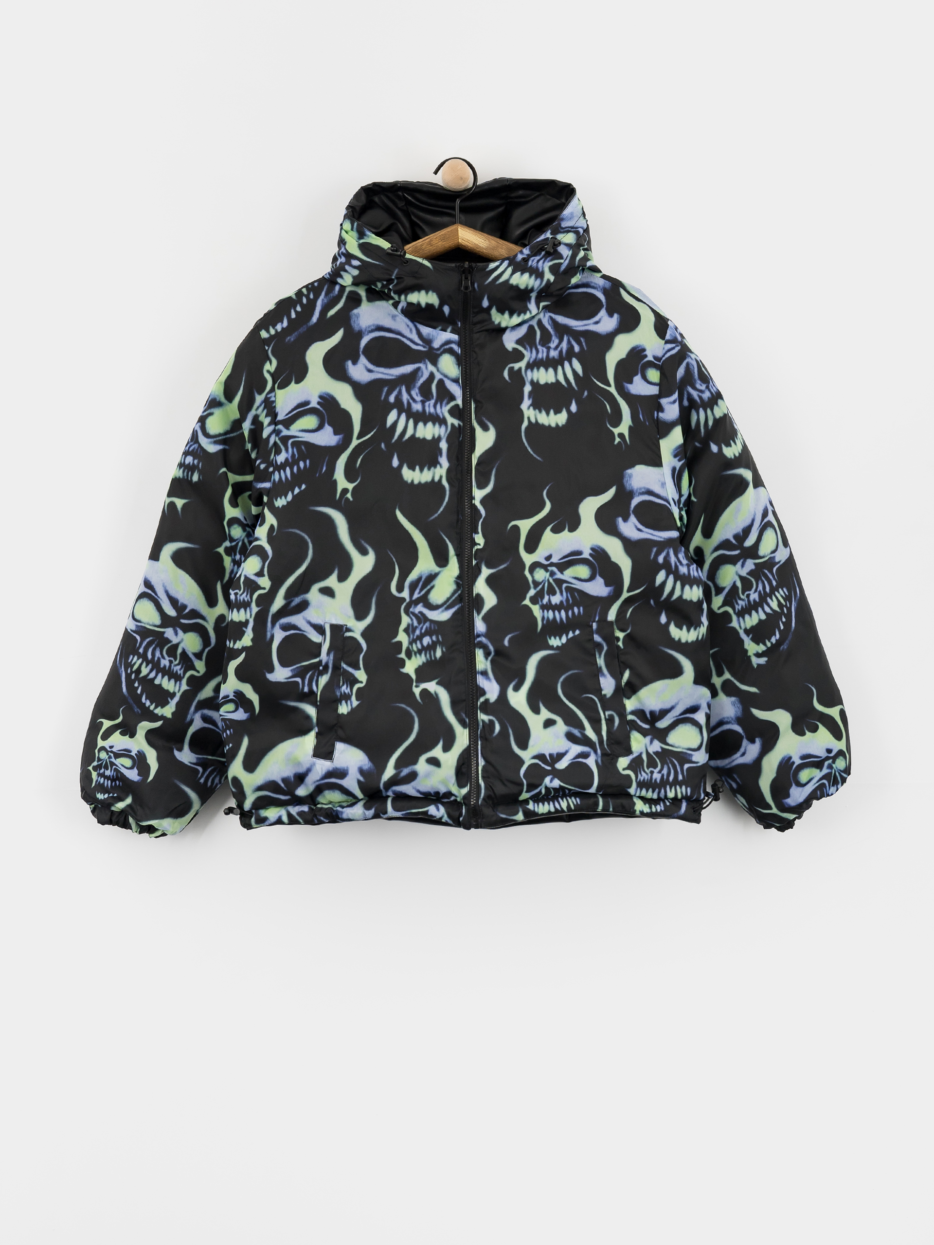 Яке Wasted Paris Skull Puffer (black)