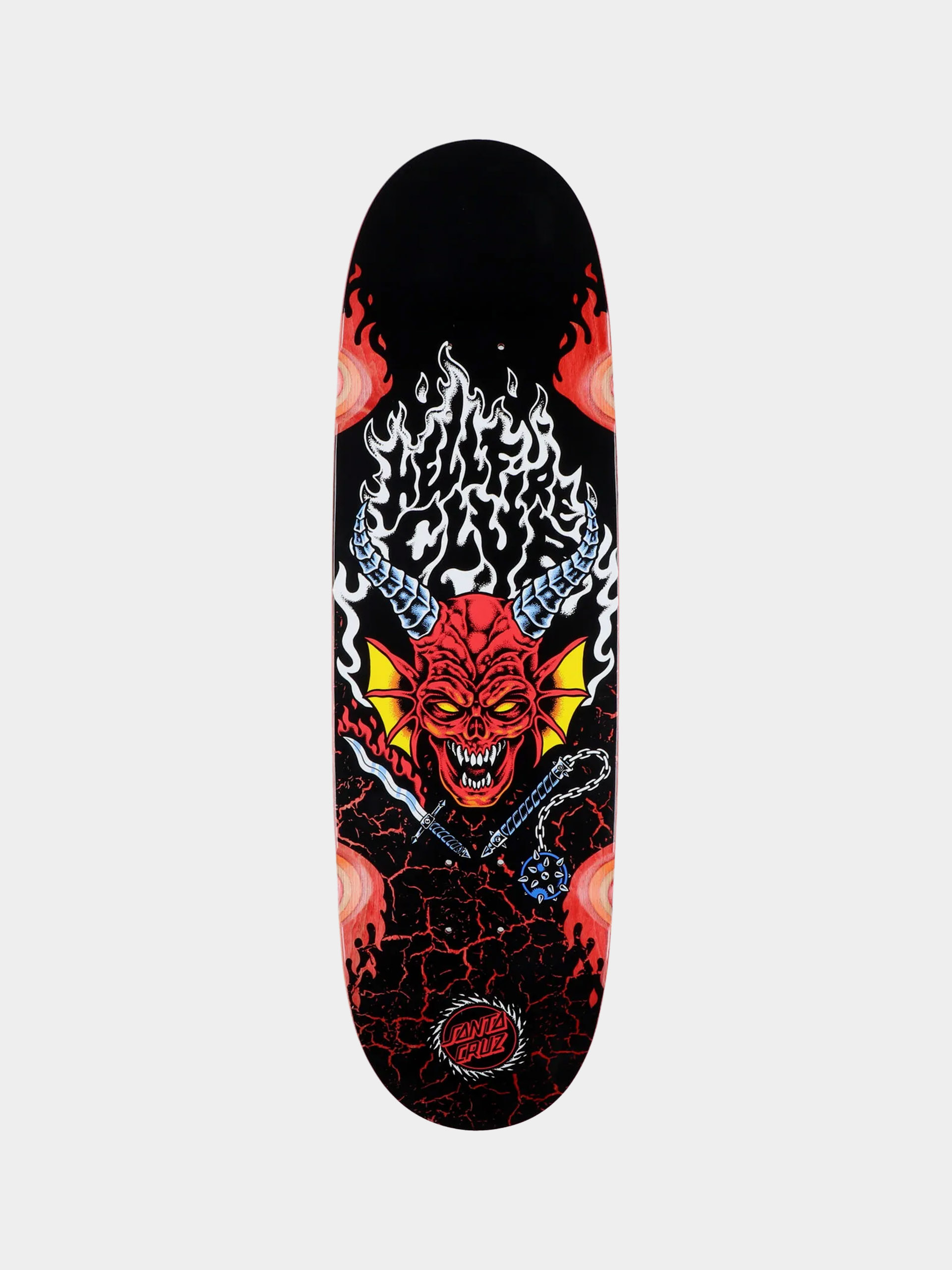 Дъска Santa Cruz X Stranger Things Hellfire Club Flames