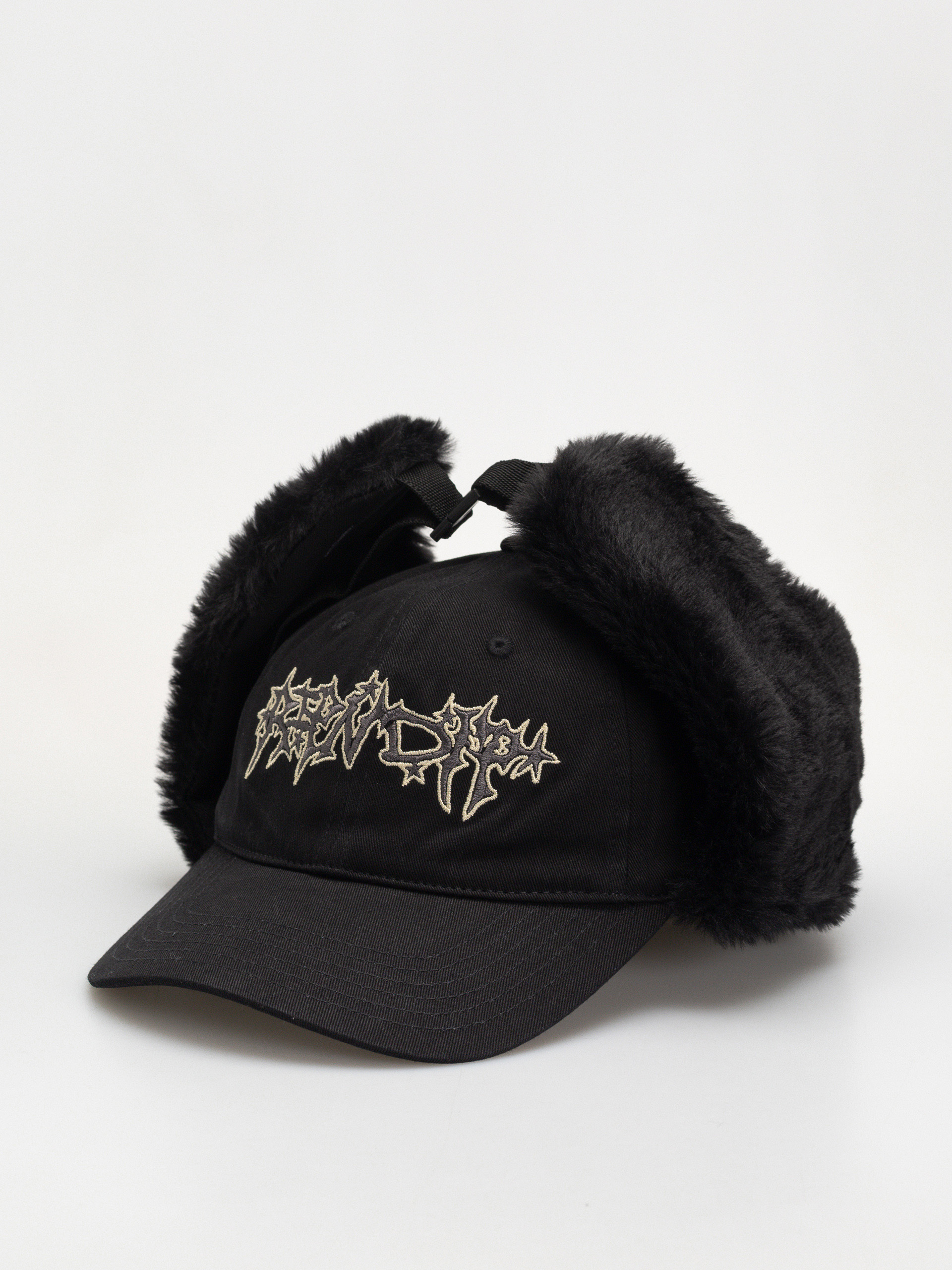 Шапка с козирка RipNDip Luther Trapper (black)