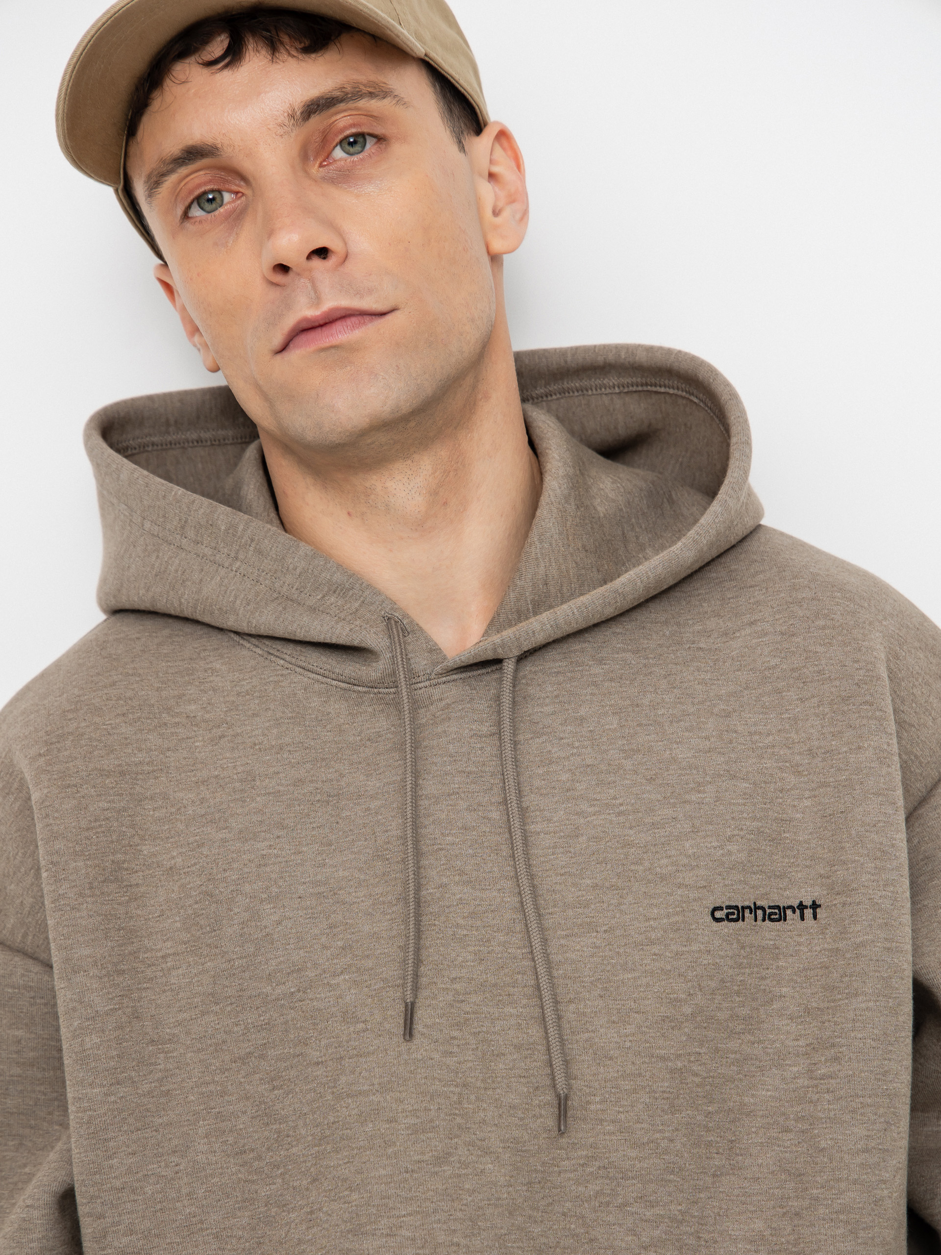 Суитшърт с качулка Carhartt WIP Alda HD (brass/black)