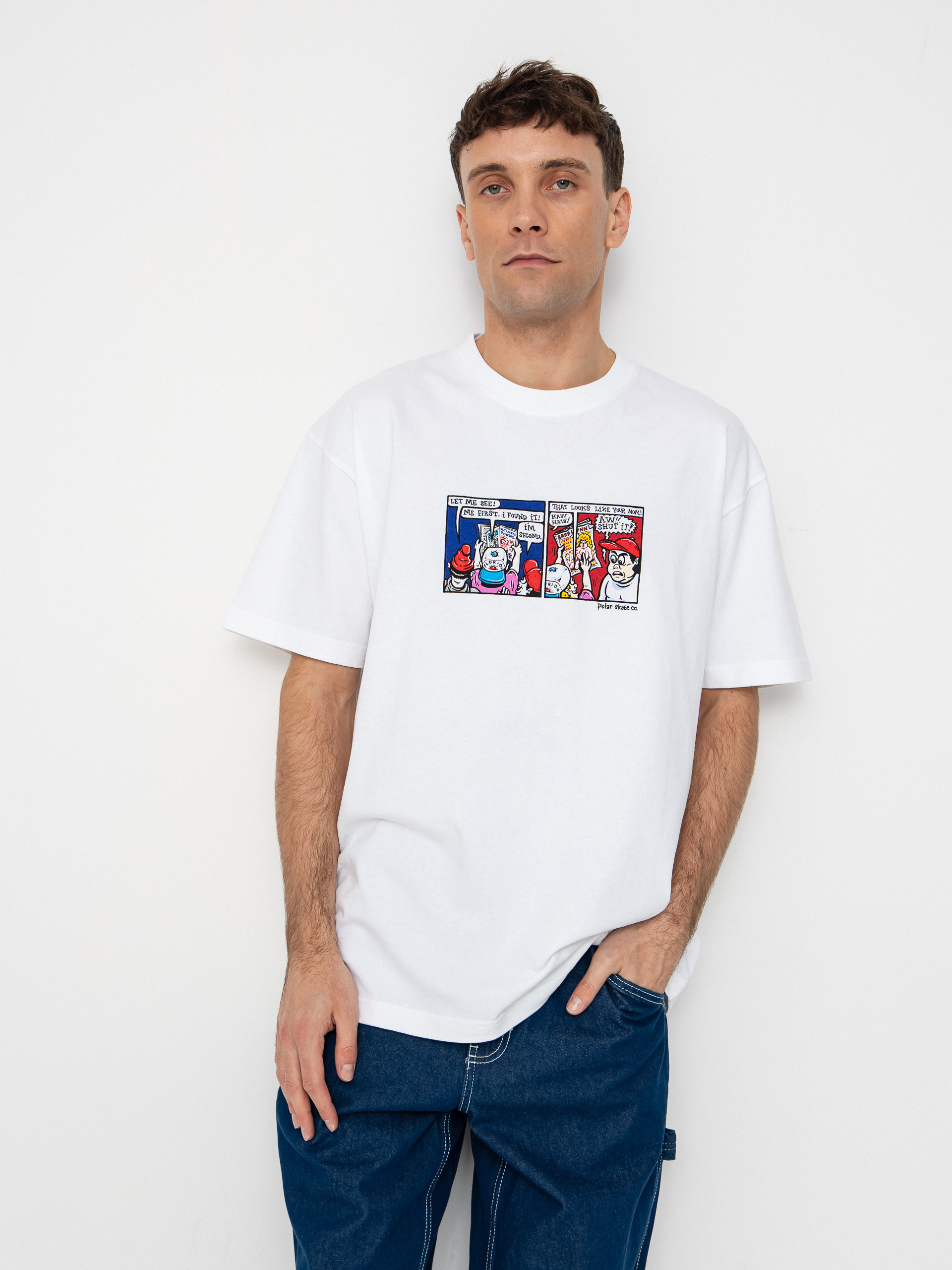 Тениска Polar Skate Shut It! (white)