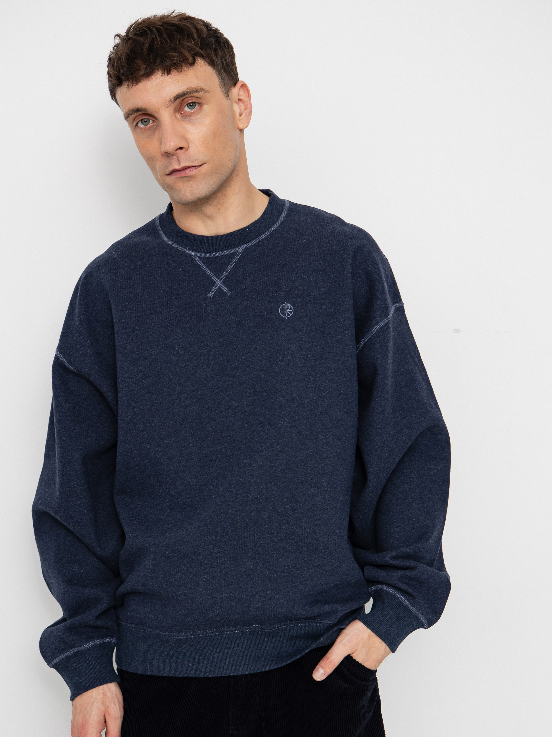 Суитшърт Polar Skate Frankie Crewneck (navy melange)