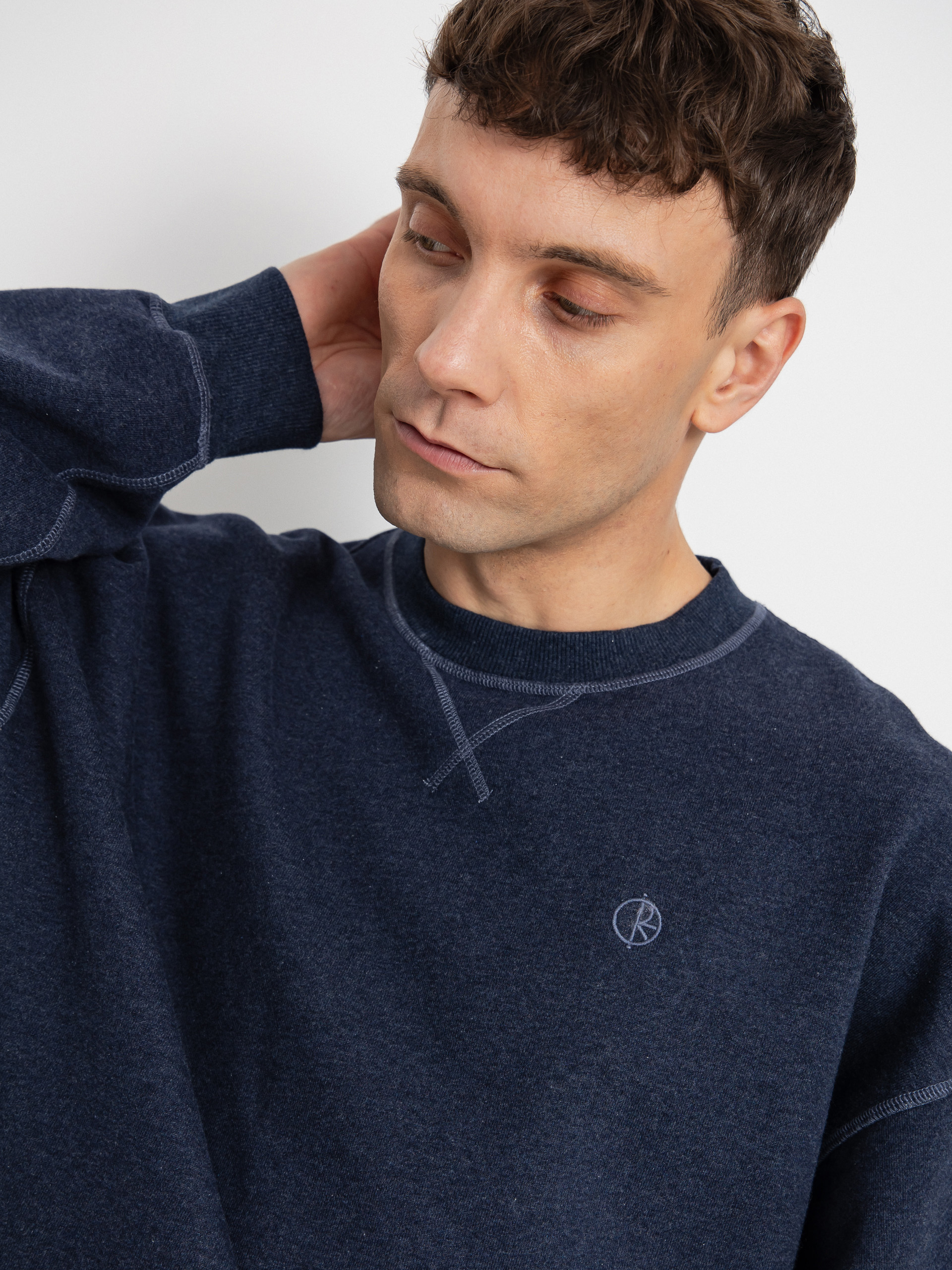 Суитшърт Polar Skate Frankie Crewneck (navy melange)