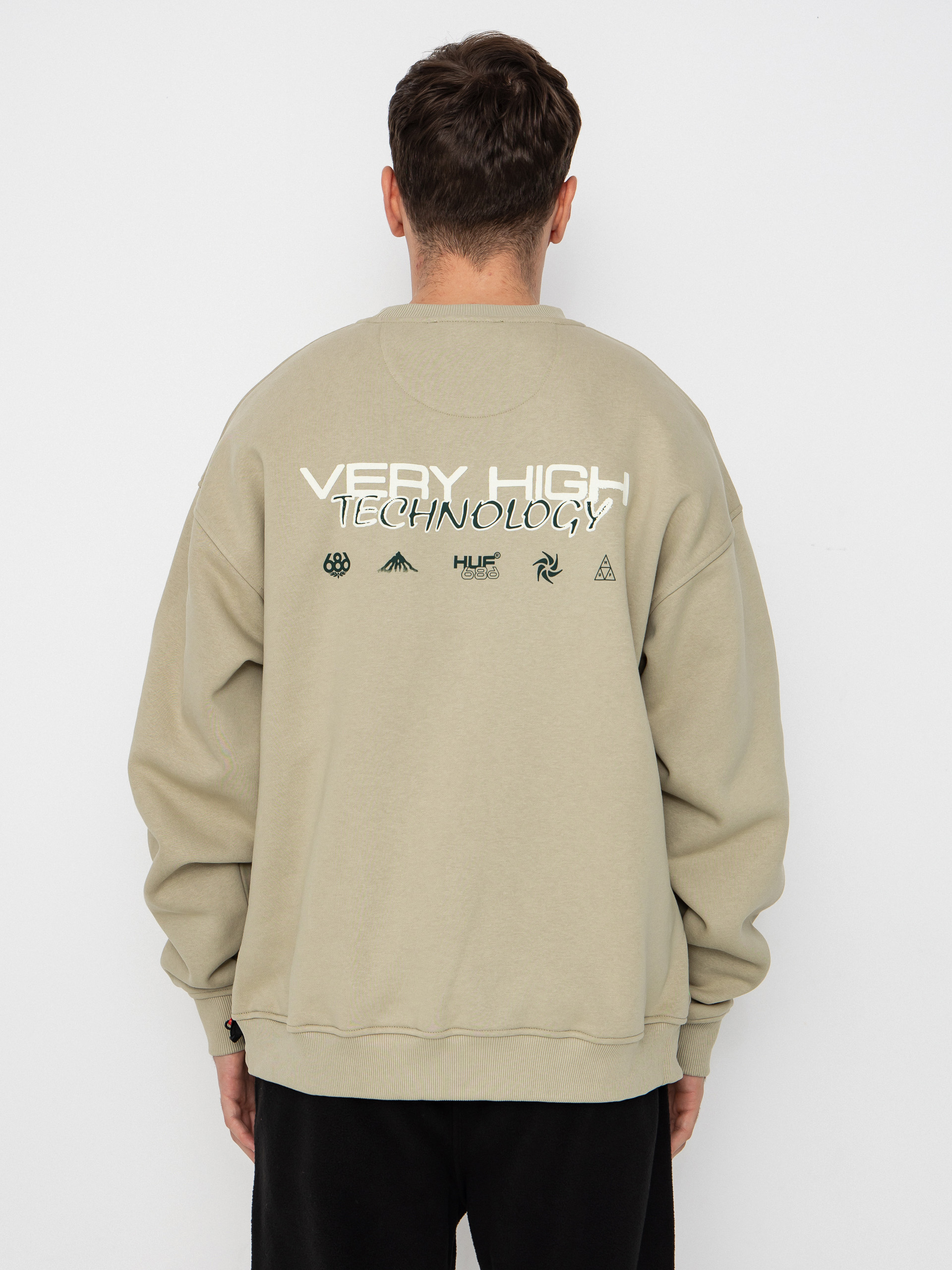 Мъжки Термо суитшърт 686 X Huf Premium Heavyweight Crew (huf elm)