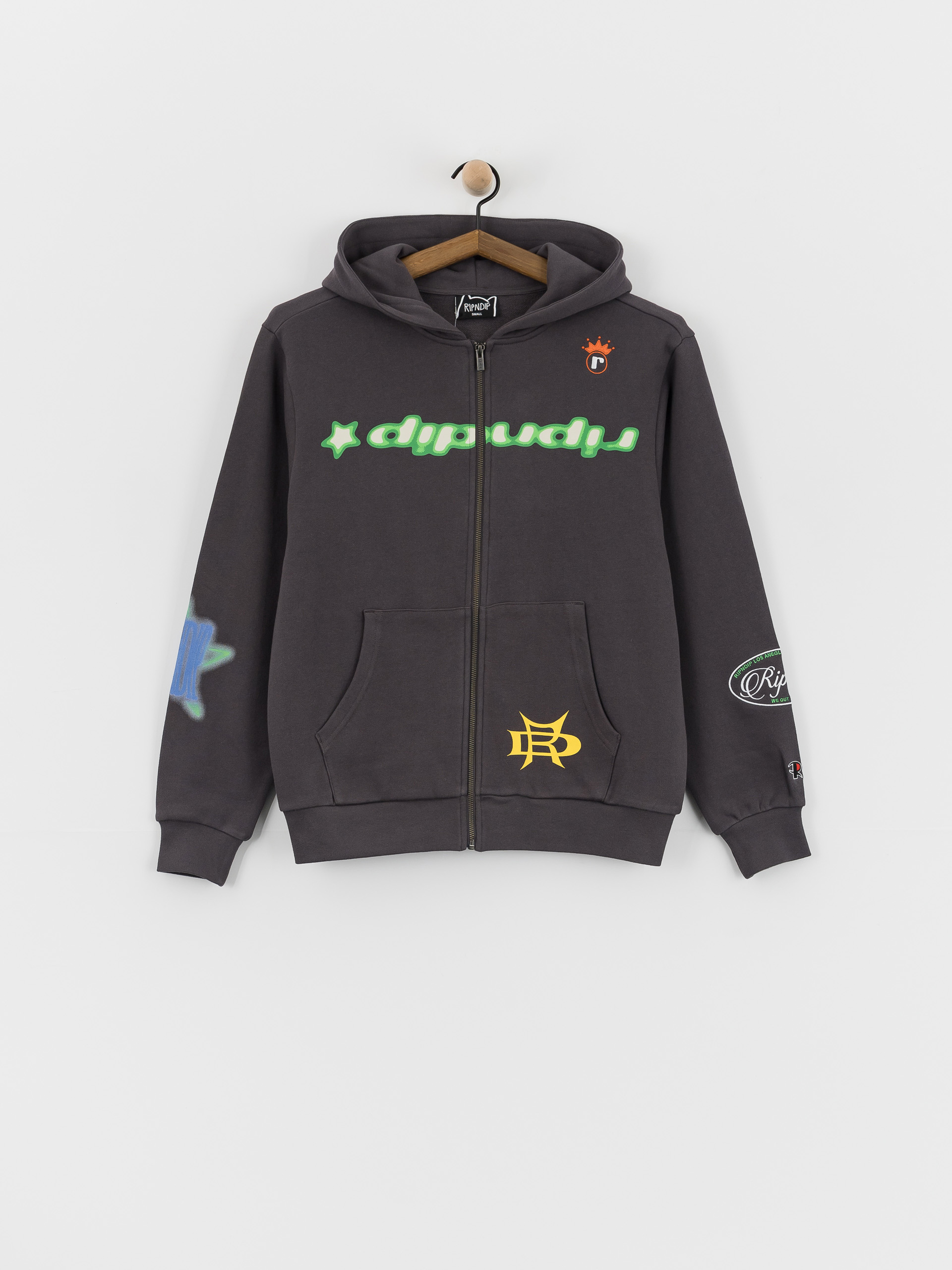 Суитшърт с качулка RipNDip Allure Zip HD (black)