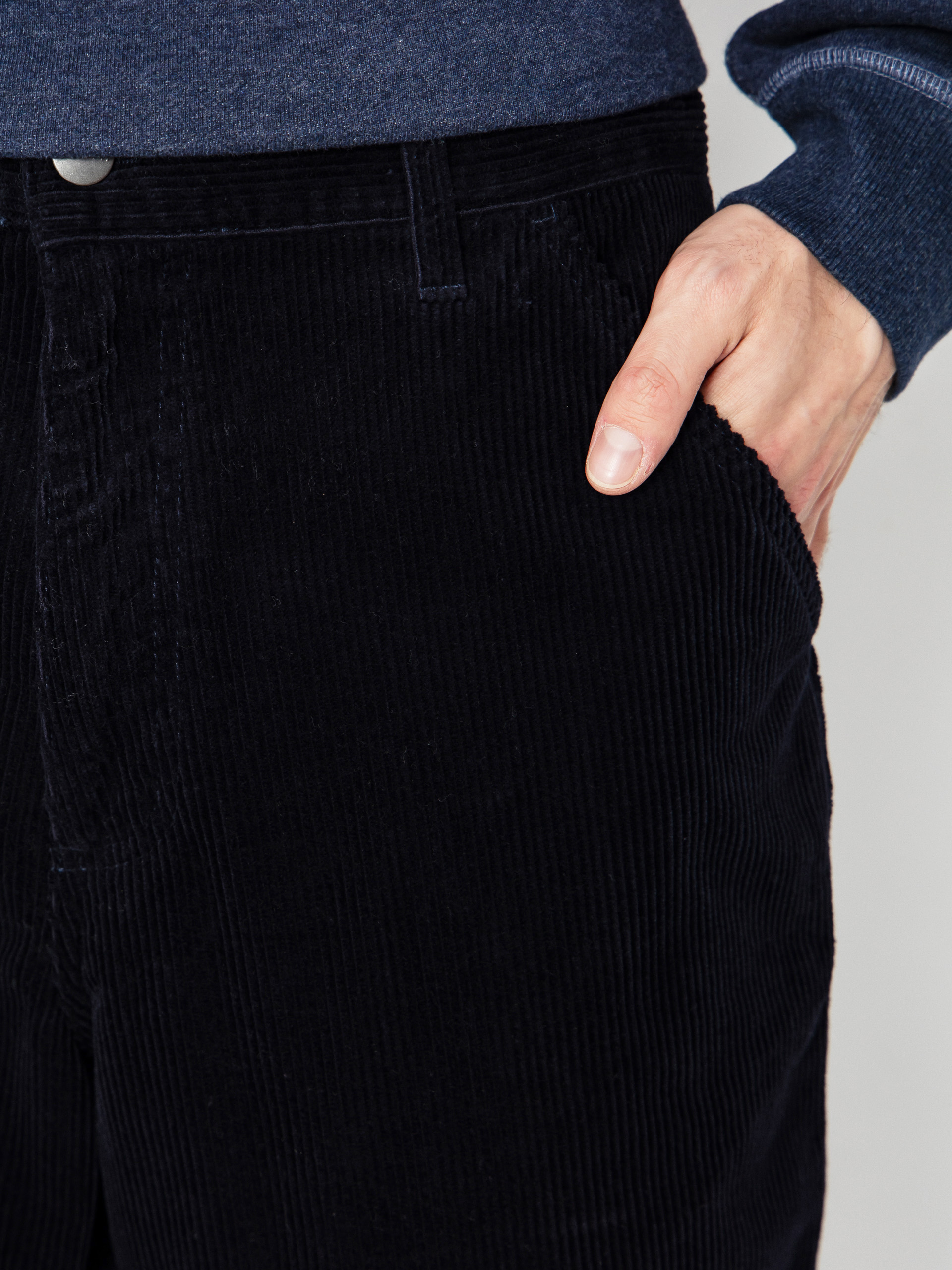 Панталони Carhartt WIP Simple (dark navy/rinsed)