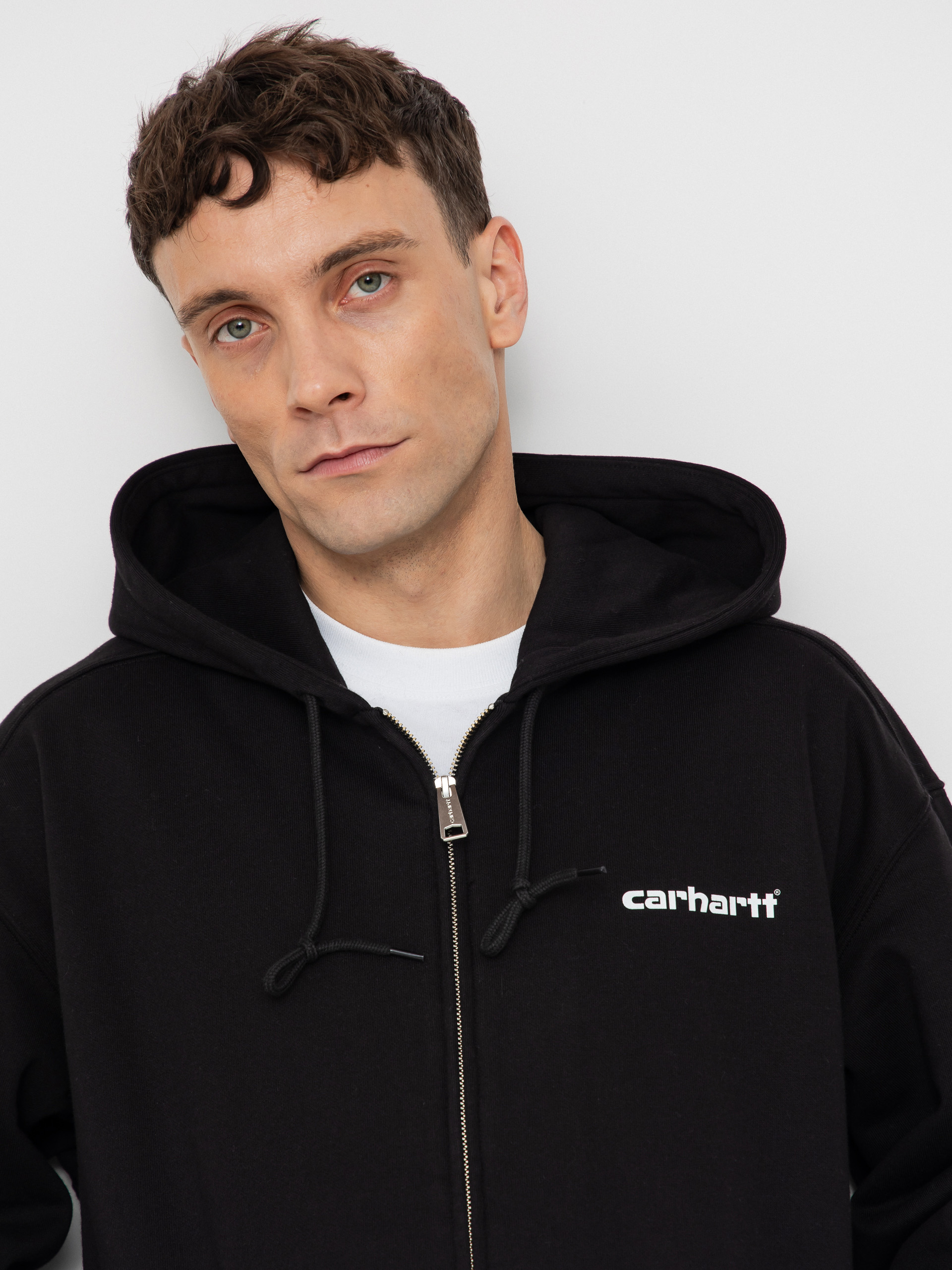 Суитшърт с качулка Carhartt WIP Archive Lines ZHD (black)