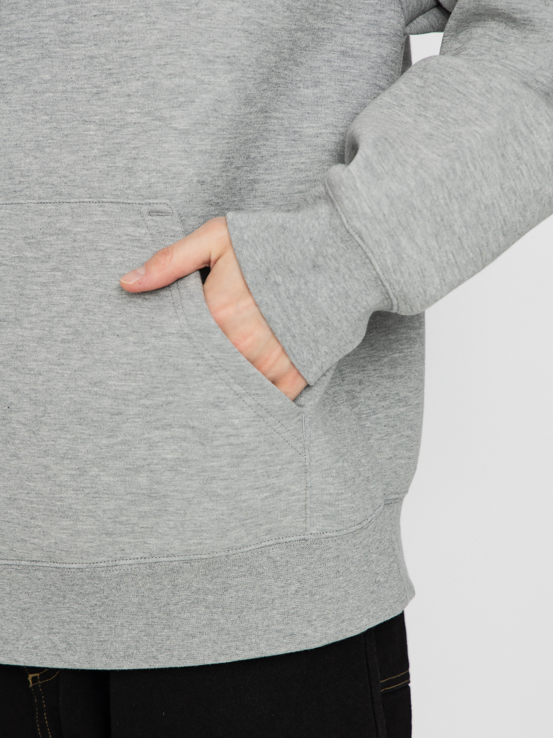 Суитшърт с качулка Carhartt WIP Alda HD (grey heather/white)