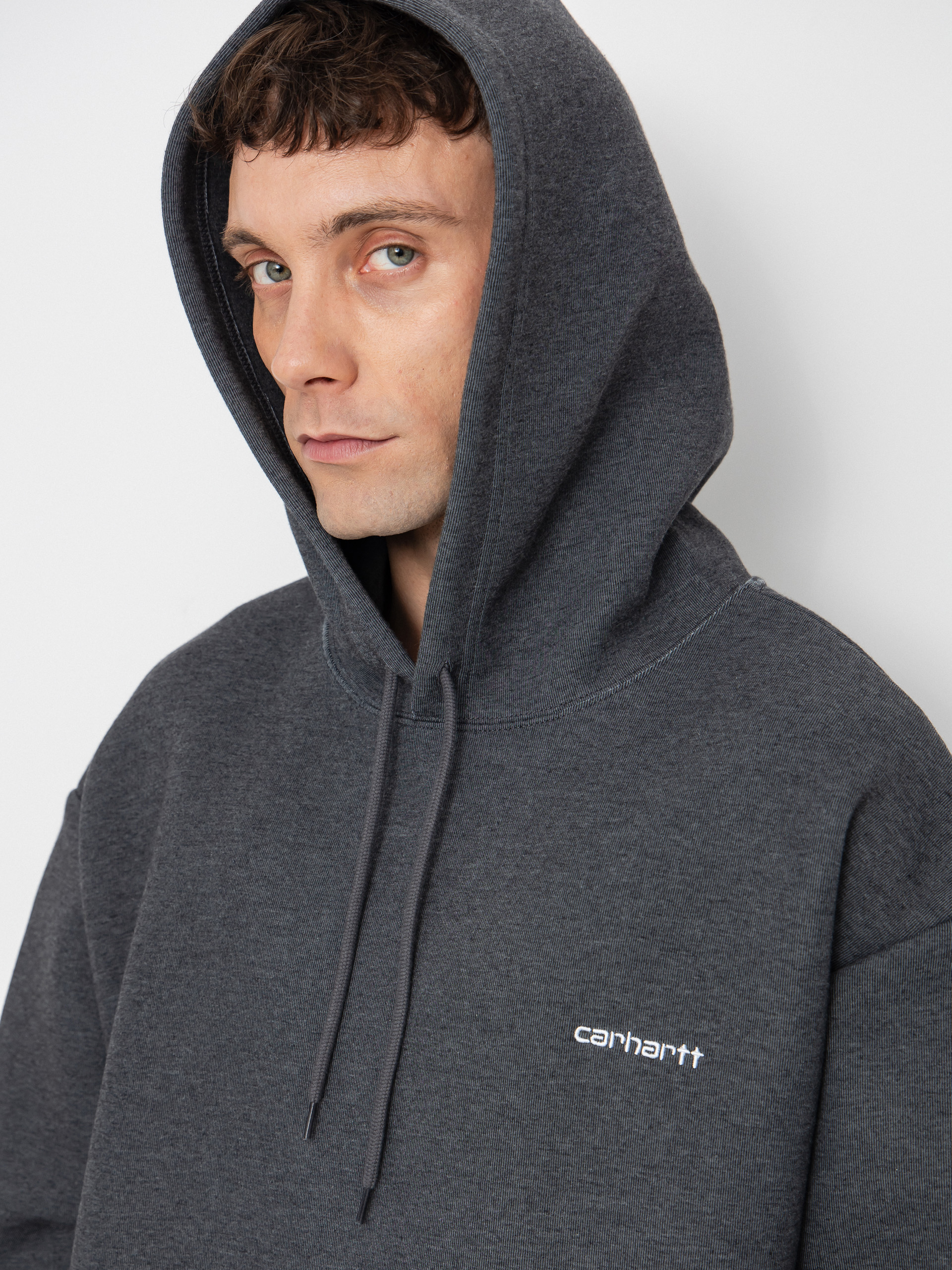 Суитшърт с качулка Carhartt WIP Alda HD (black/white)