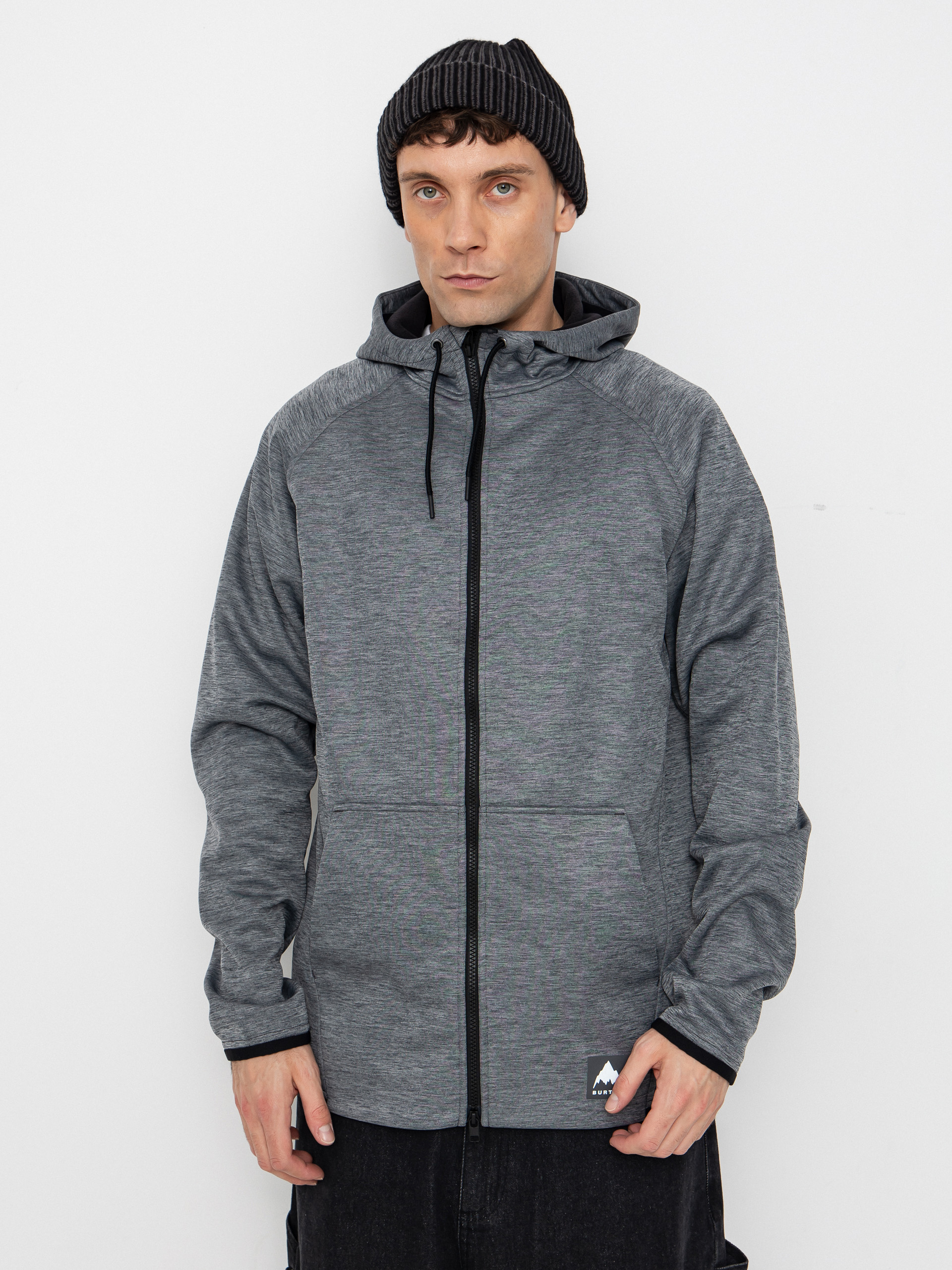 Термо суитшърт Burton Crown ZHD (true black heather)