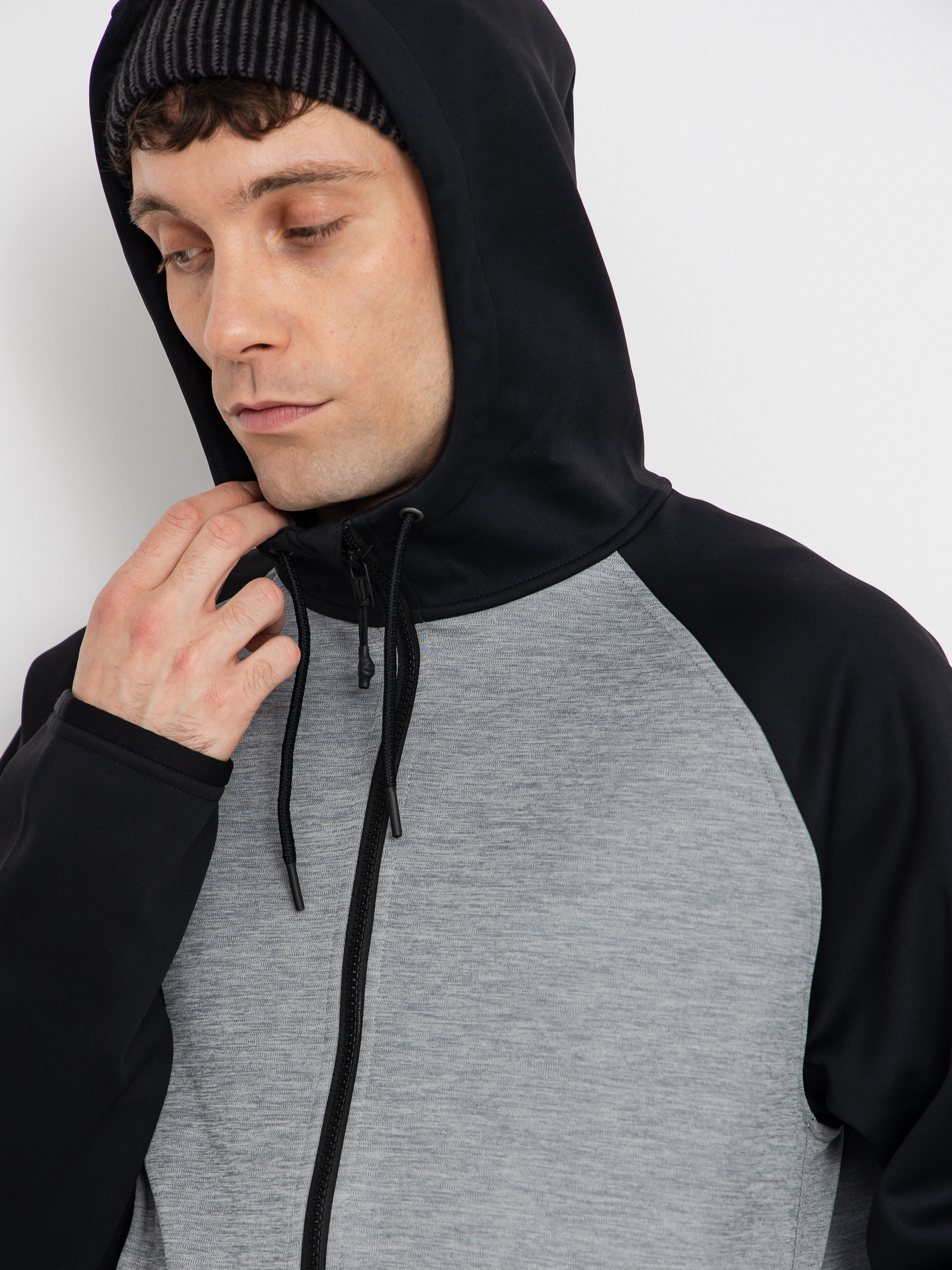 Мъжки Термо суитшърт Burton Crown ZHD (gray heather/true black)