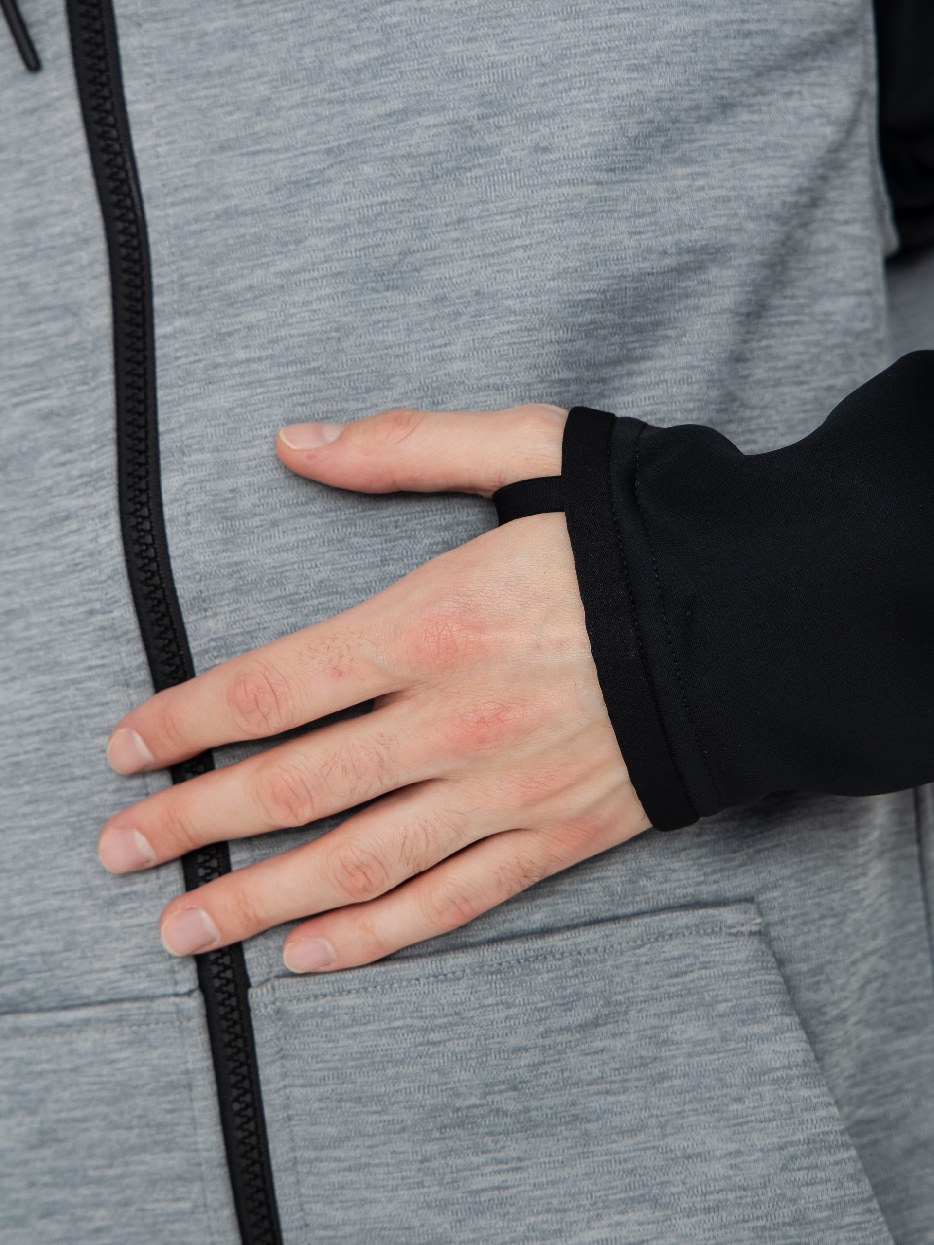 Мъжки Термо суитшърт Burton Crown ZHD (gray heather/true black)